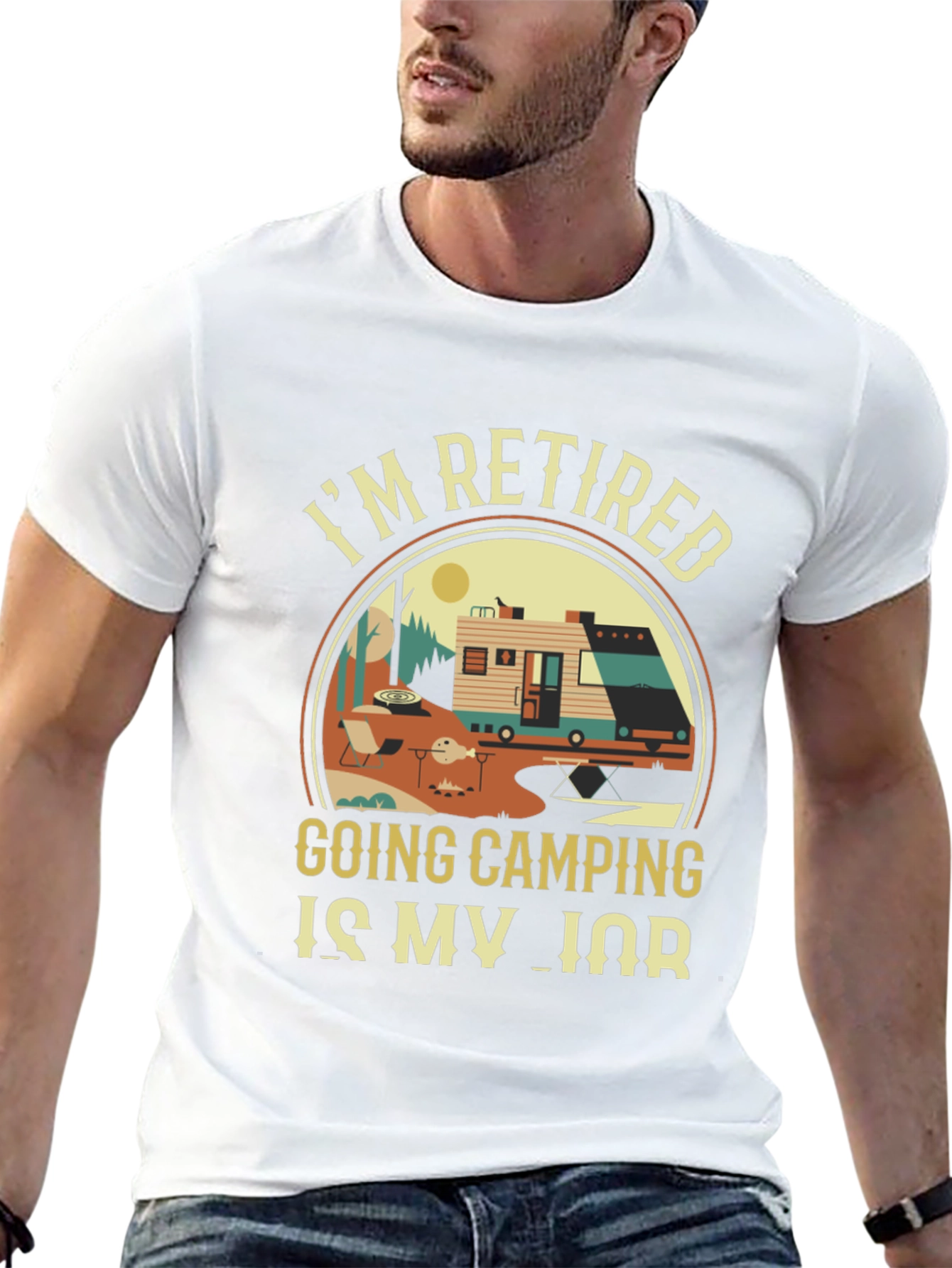 Retired Camping T-Shirt: My Job