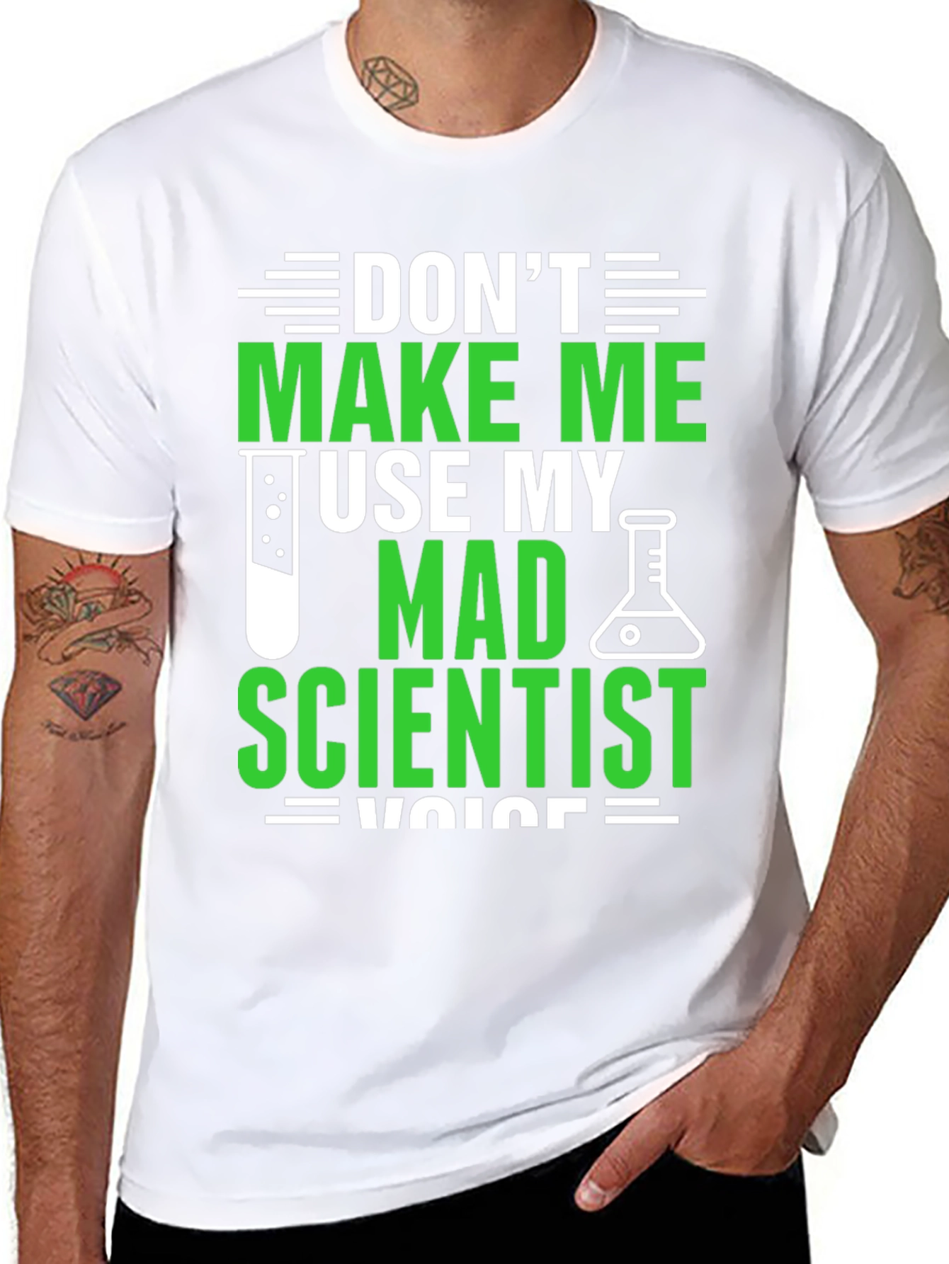 Mad Scientist Voice T-Shirt - Funny Science Tee