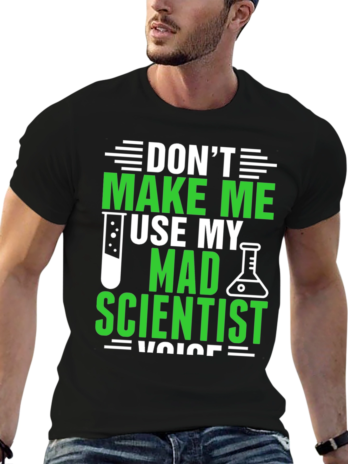 Mad Scientist Voice T-Shirt - Funny Science Tee