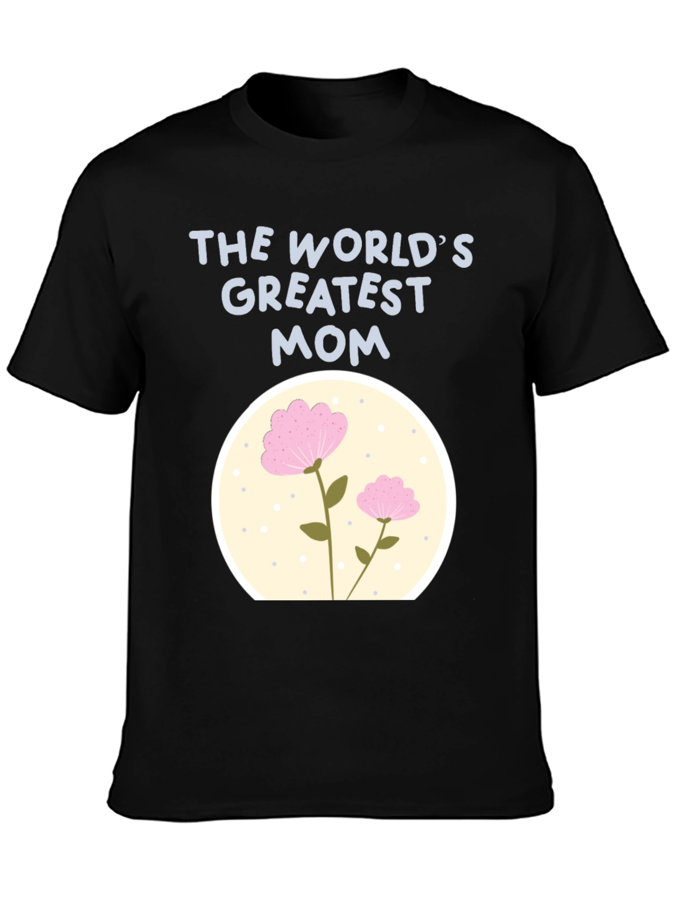 Worlds Greatest Mom Floral Graphic Tee