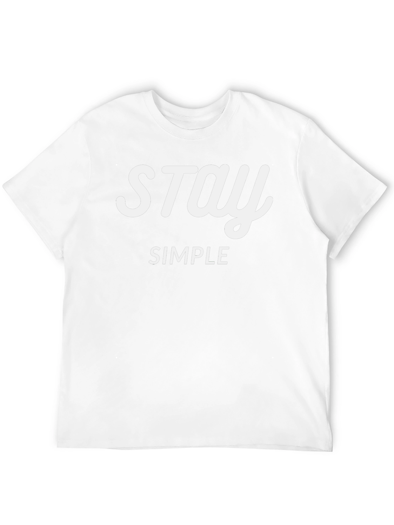 Stay Simple Graphic Tee - Casual Style