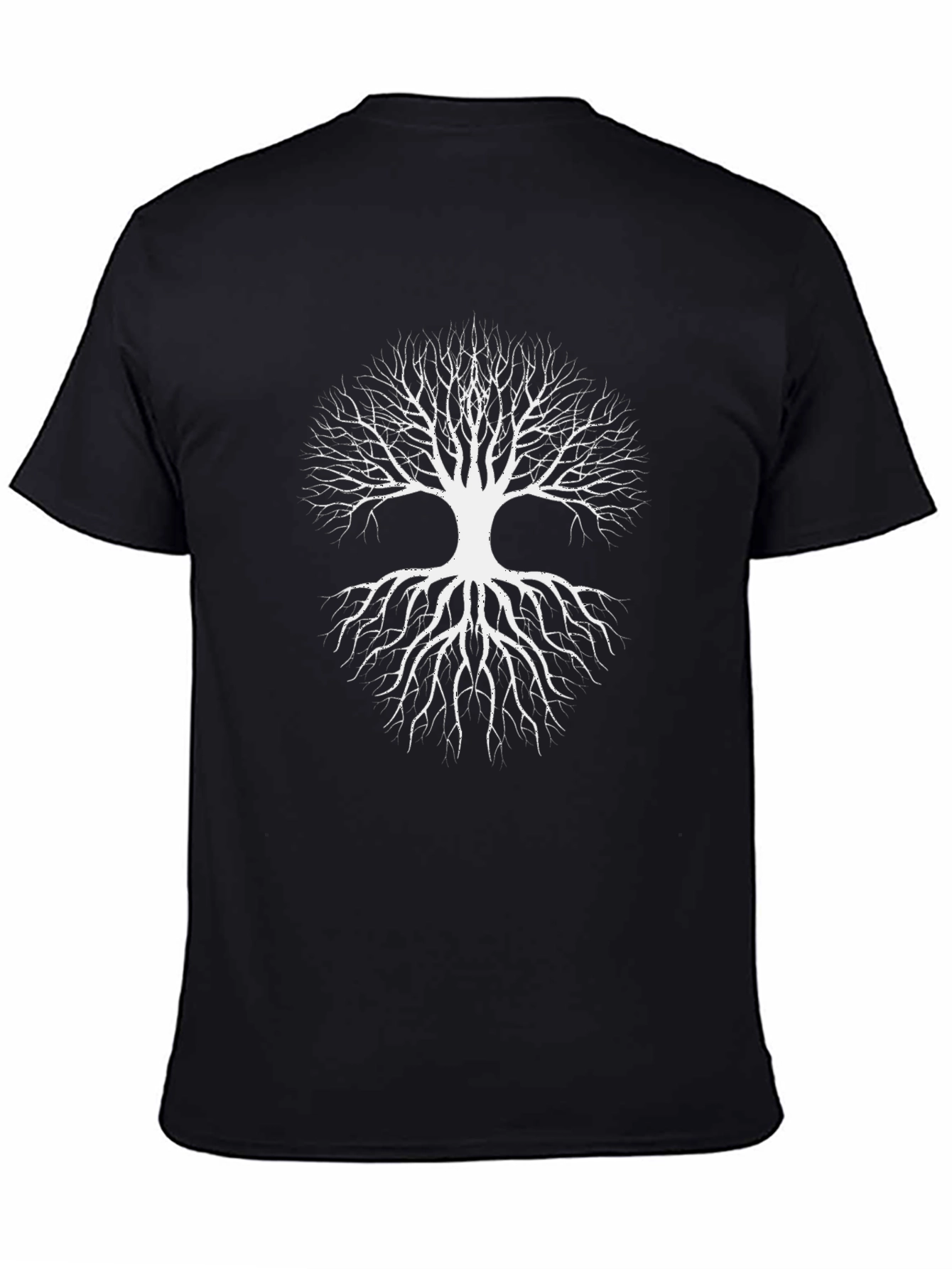 Tree of Life Graphic Tee - Black Cotton Blend