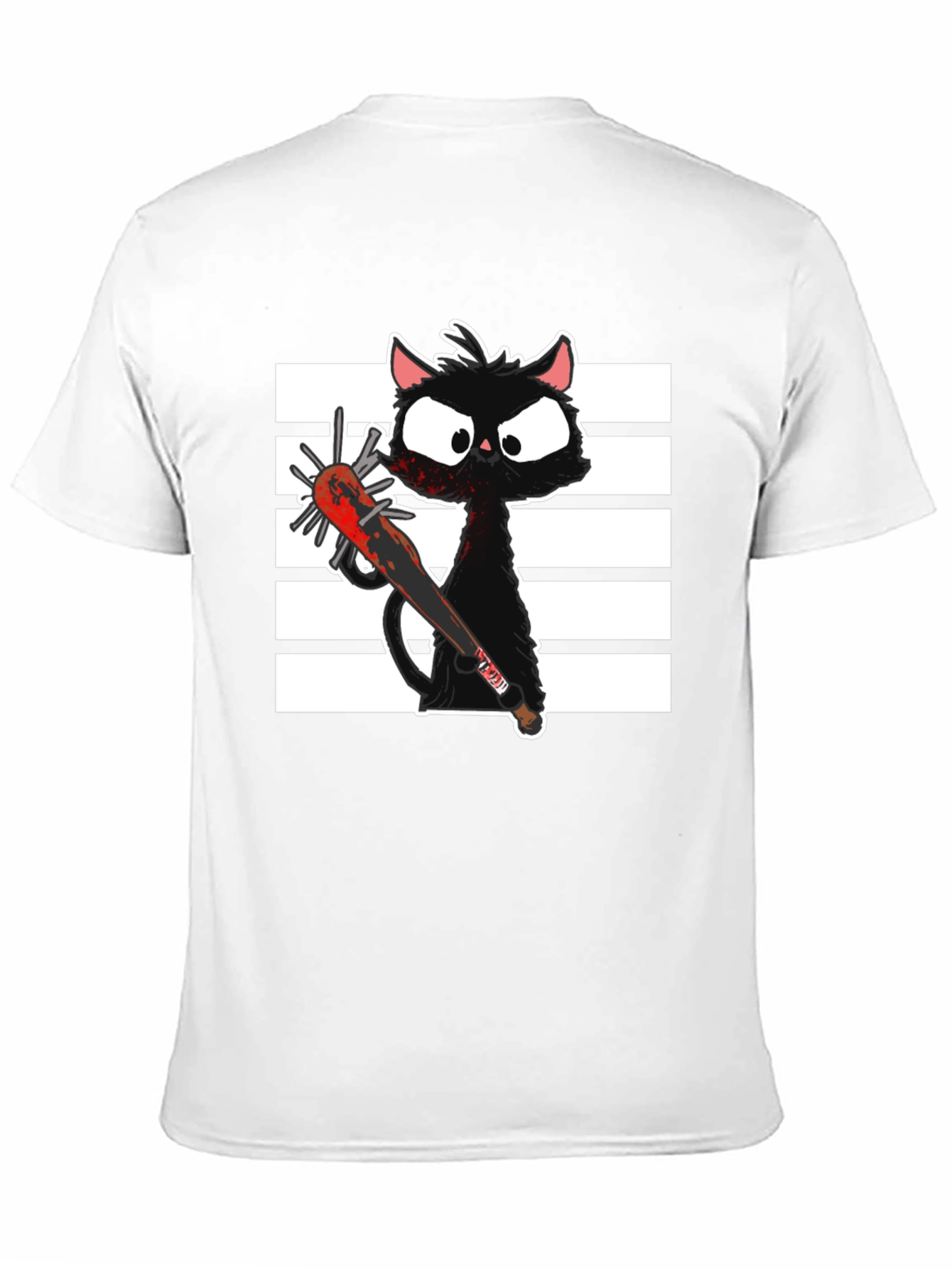 Spooky Cat T-Shirt - Graphic Print Tee