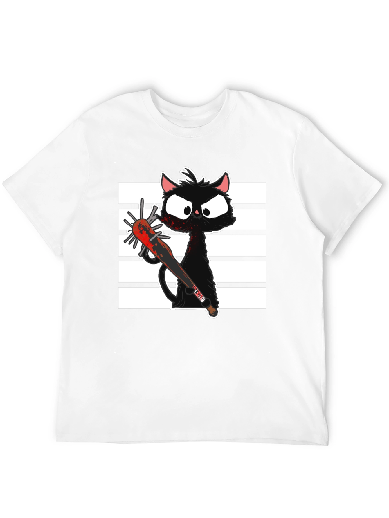 Spooky Cat T-Shirt - Graphic Print Tee