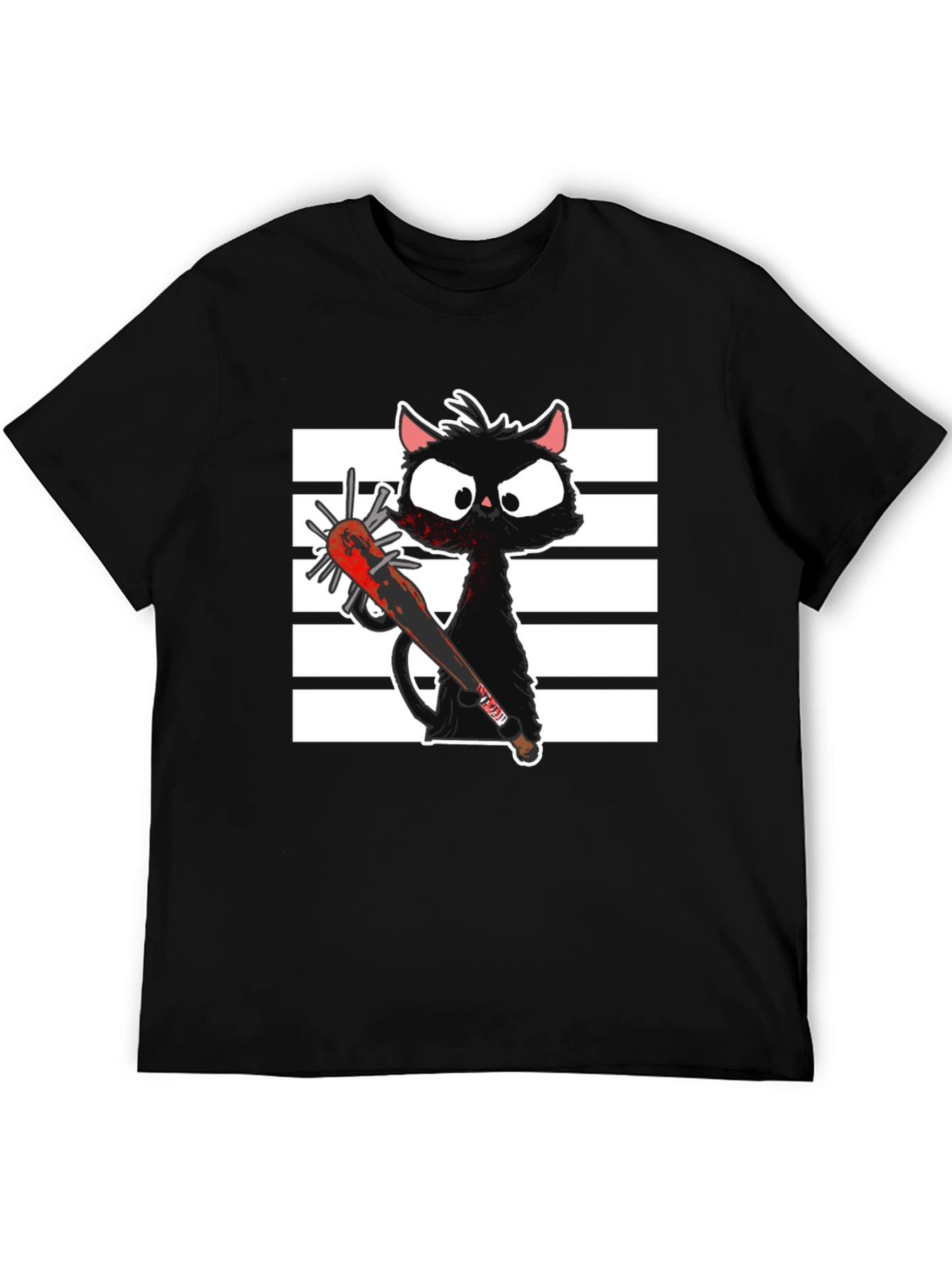 Spooky Cat T-Shirt - Graphic Print Tee