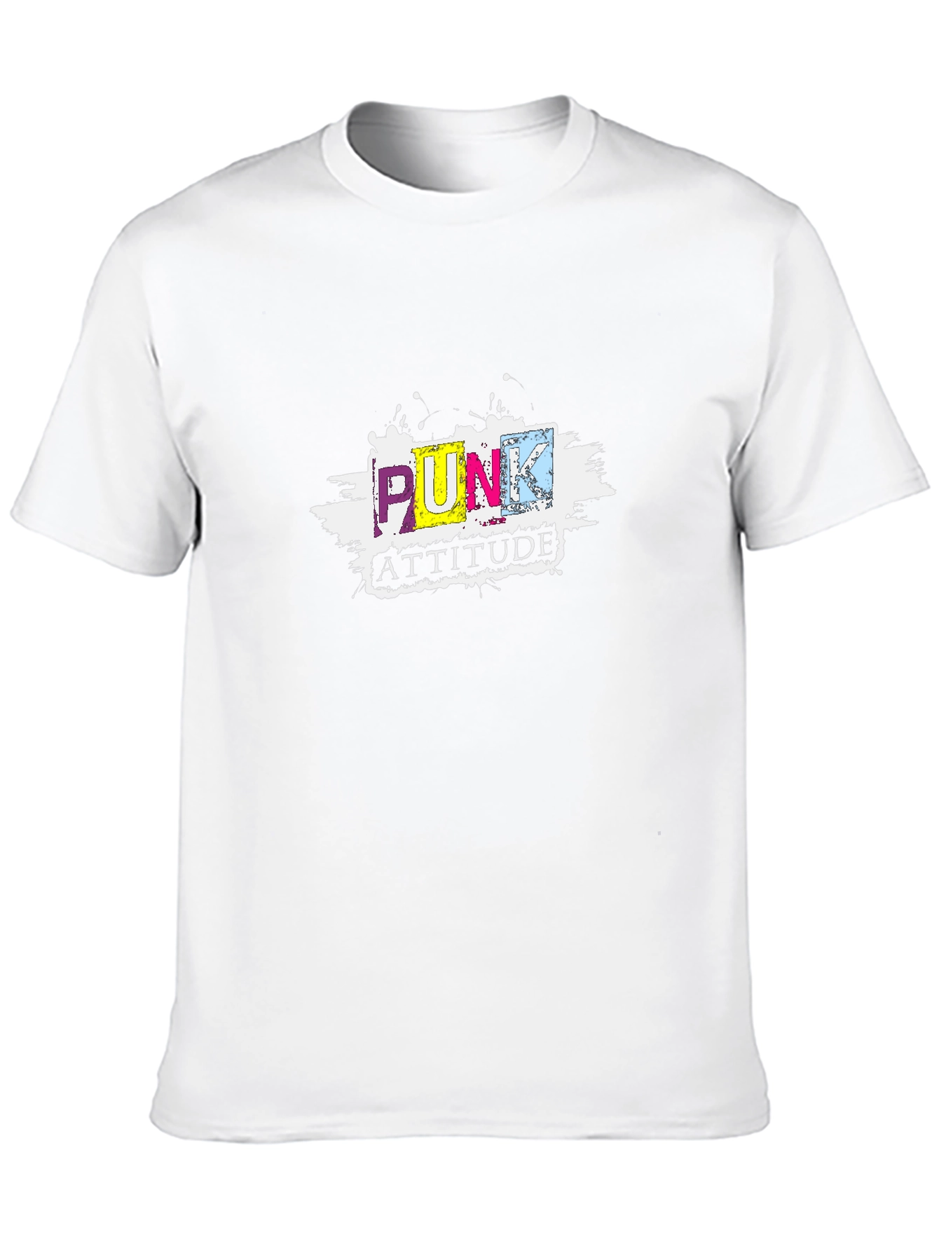 Punk Attitude Graphic Black T-Shirt