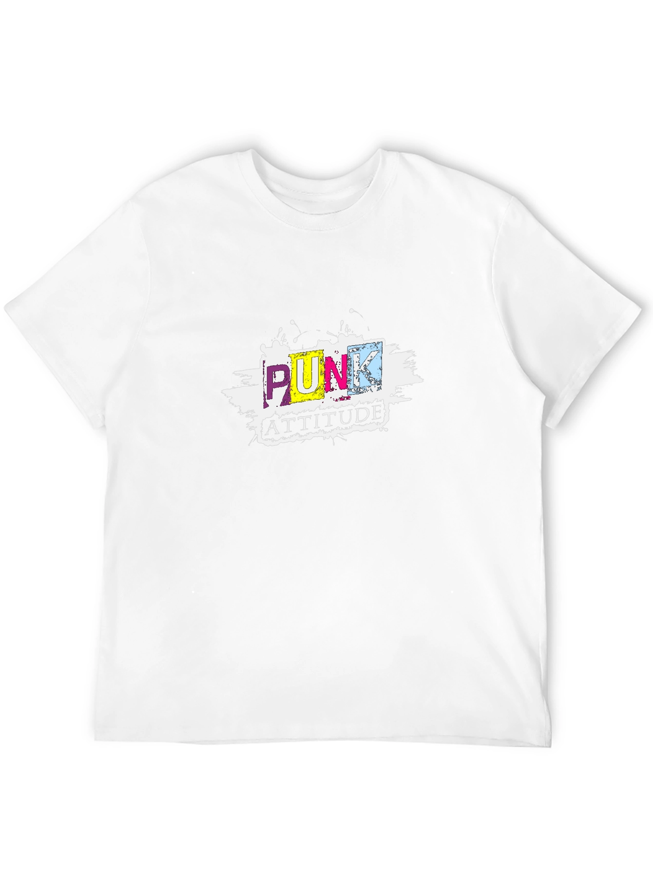 Punk Attitude Graphic Black T-Shirt