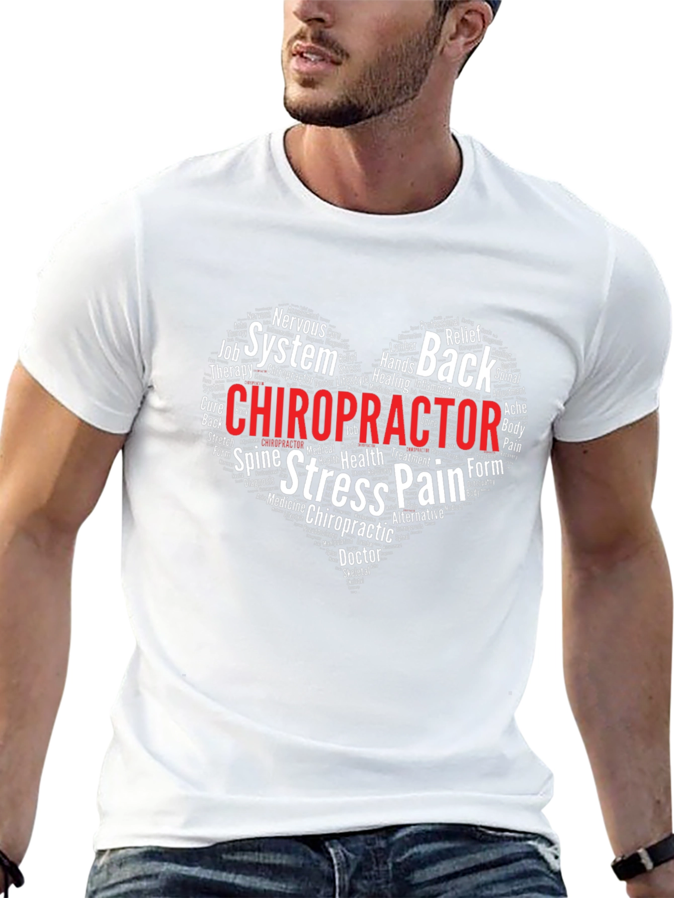 Chiropractor Word Art T-Shirt