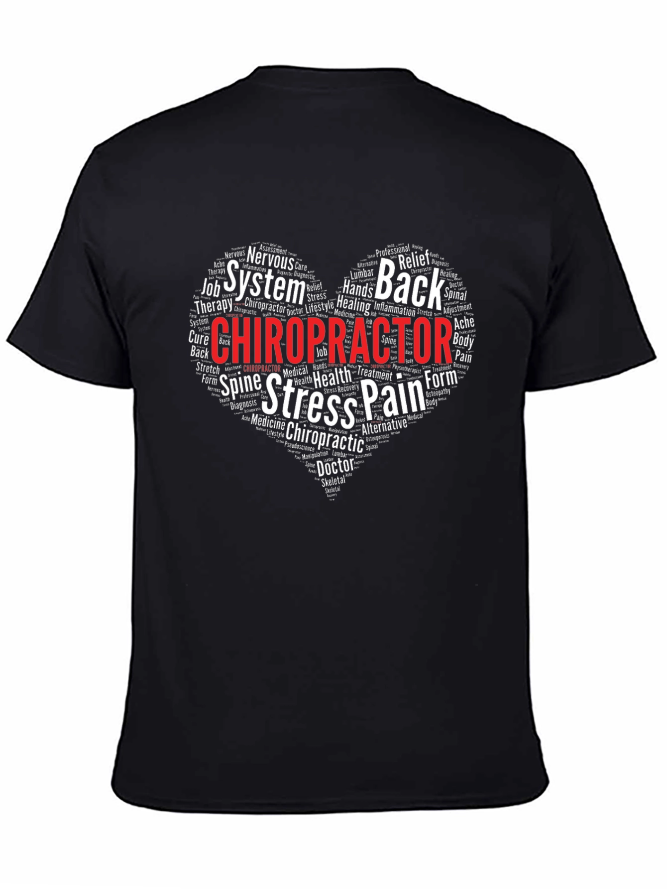 Chiropractor Word Art T-Shirt