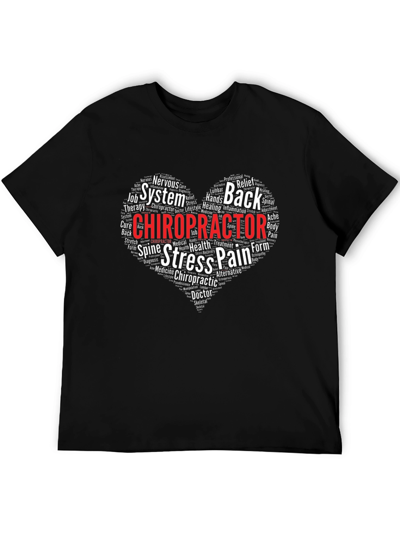 Chiropractor Word Art T-Shirt