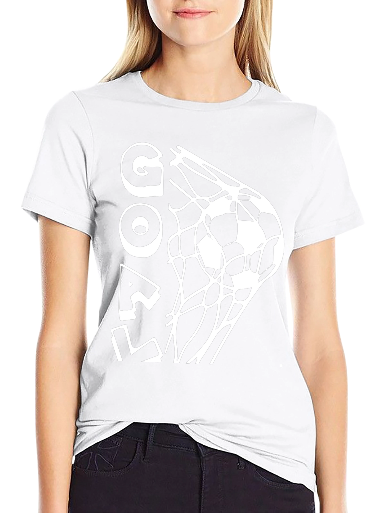 Goal Soccer T-Shirt - Black Graphic Tee