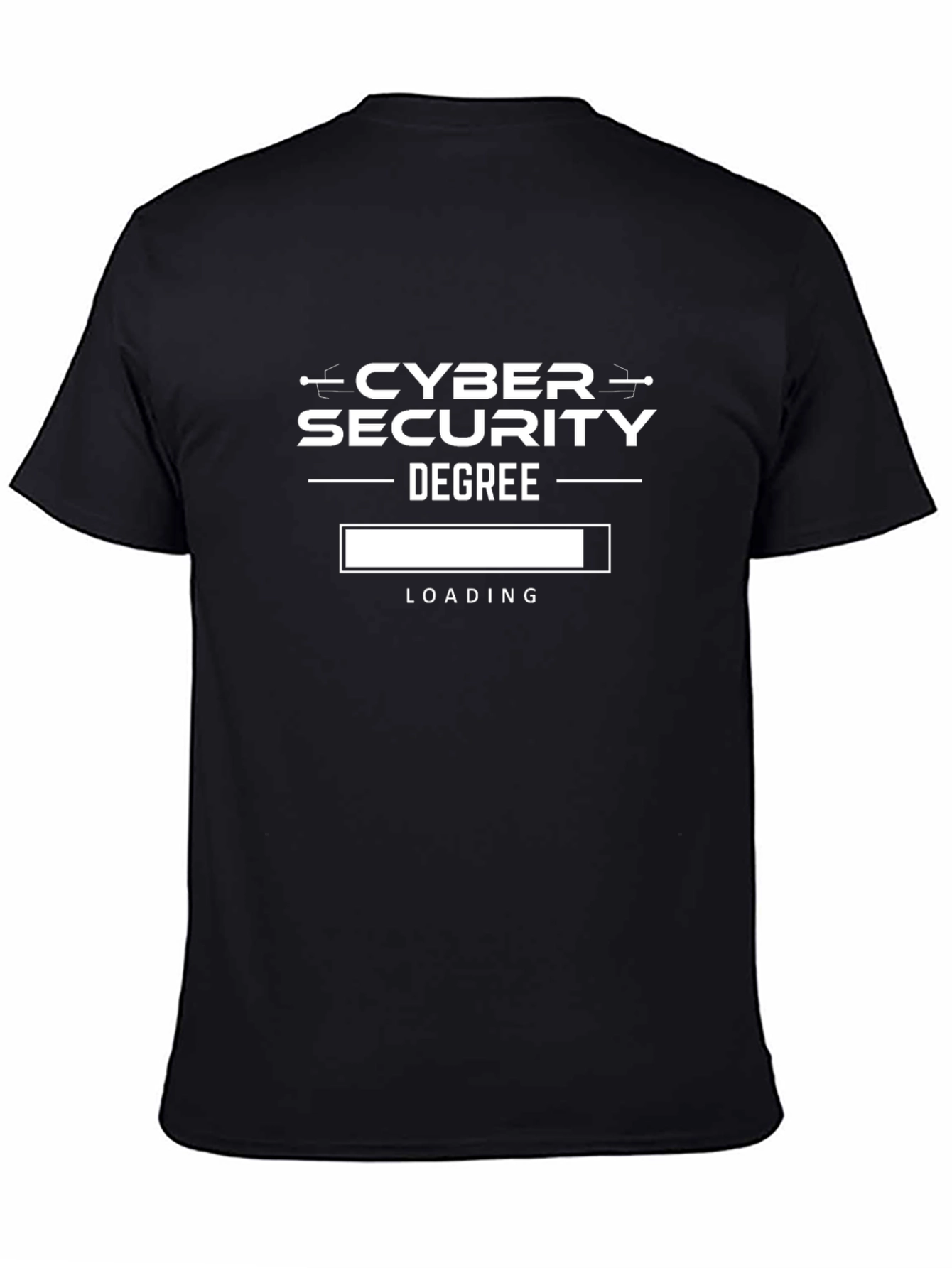 Cyber Security Degree Loading Funny Graphic Tee