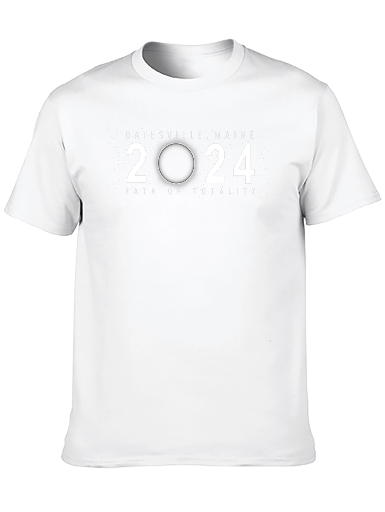 Batesville Maine 2024 Path of Totality Black T-Shirt