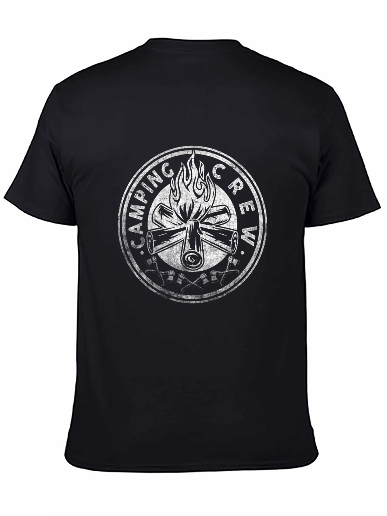 Camping Crew Graphic T-Shirt - Black