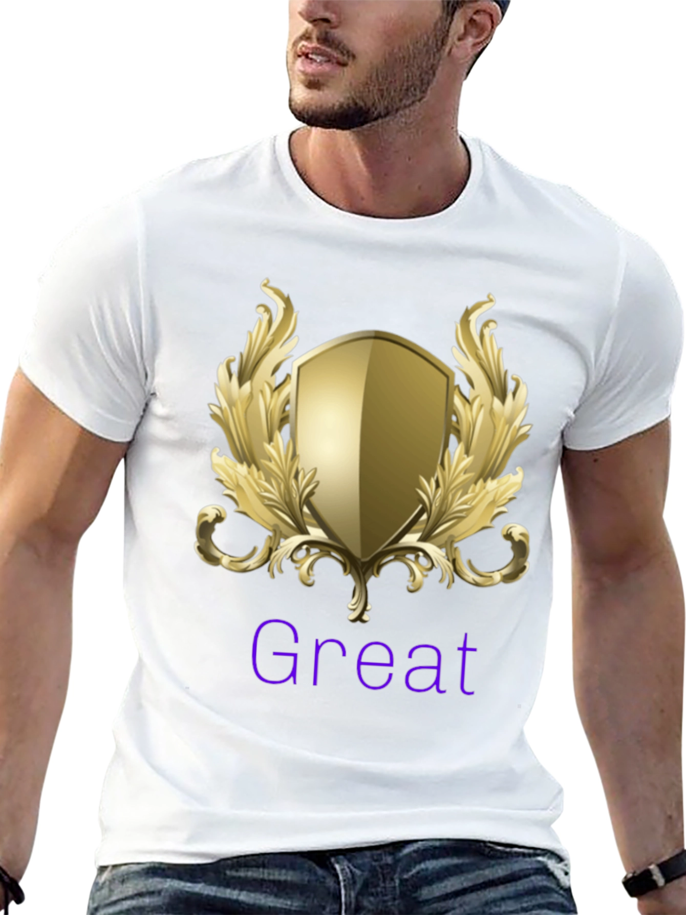 Great Shield Graphic T-Shirt - Premium Black Tee