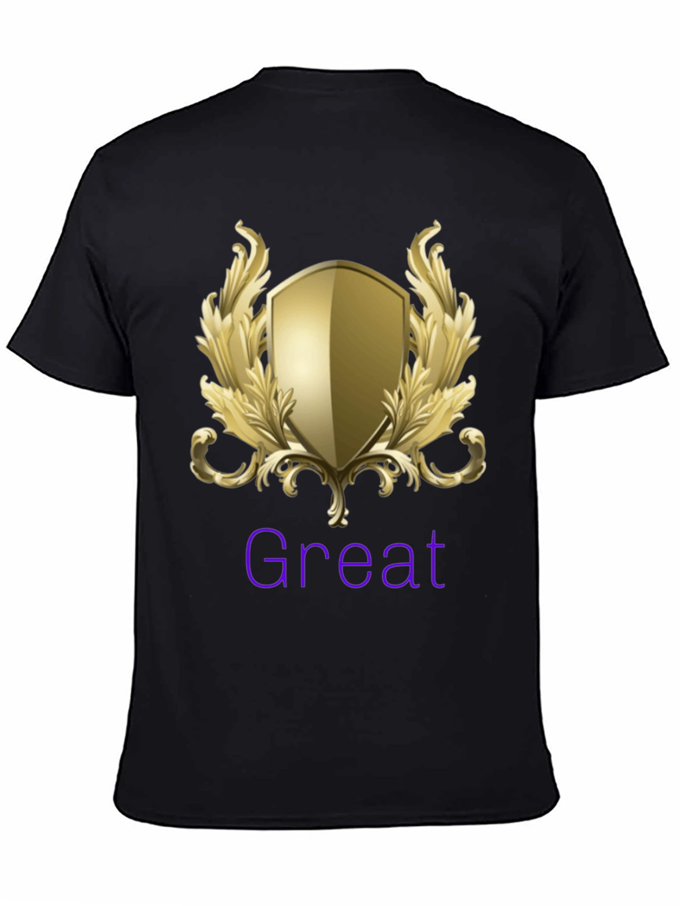 Great Shield Graphic T-Shirt - Premium Black Tee