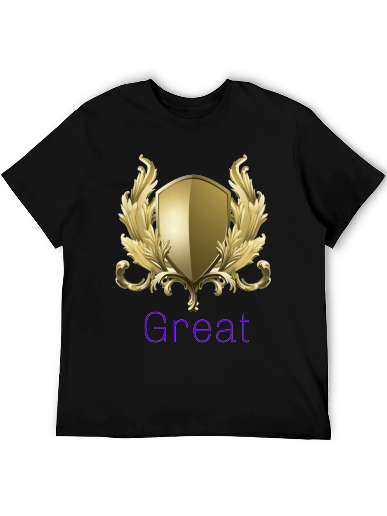 Great Shield Graphic T-Shirt - Premium Black Tee