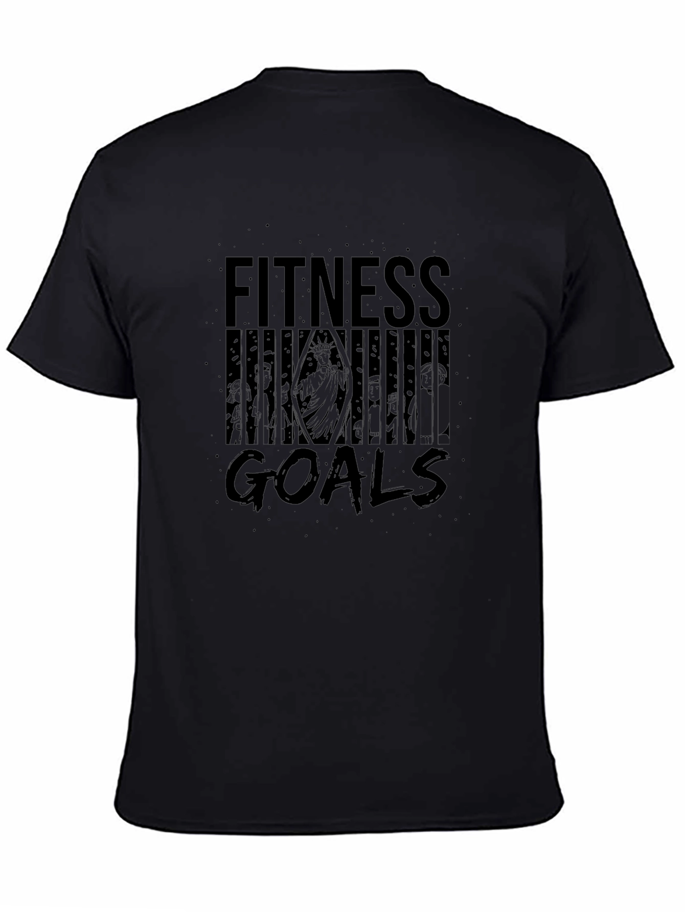 Fitness Goals Graphic Tee - Black