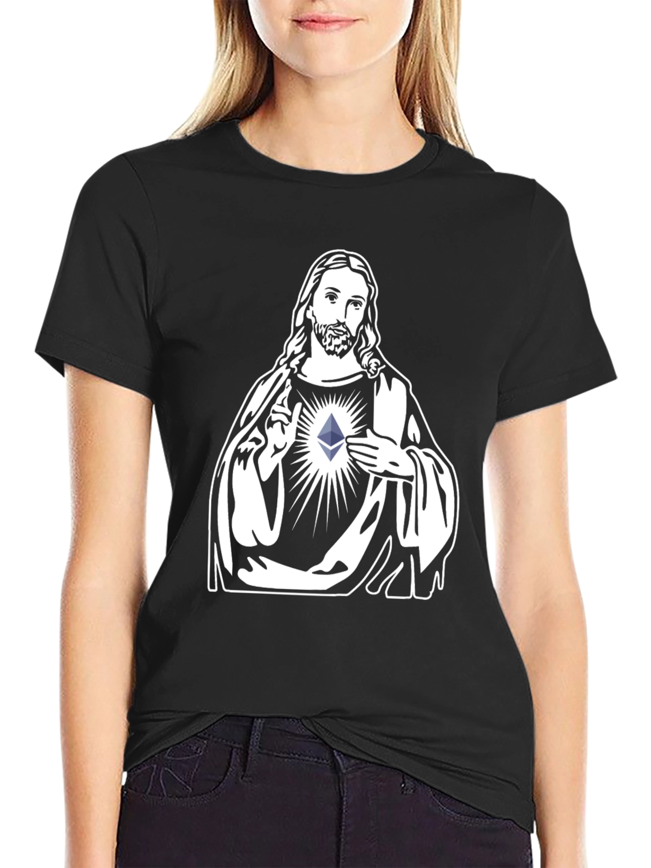 Ethereum Jesus T-Shirt - Crypto Evangelist Style