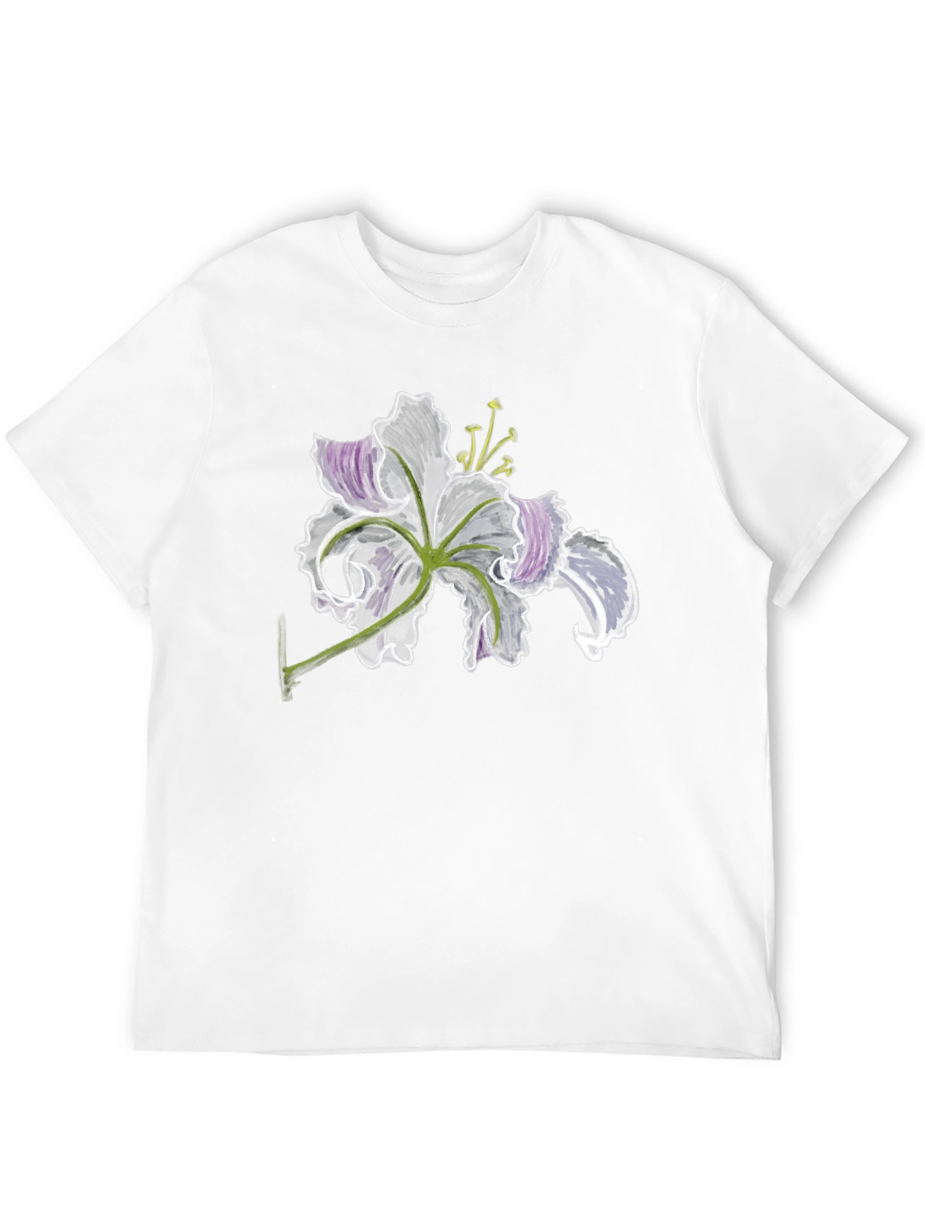 Floral Print Tee - Dark Lily Design