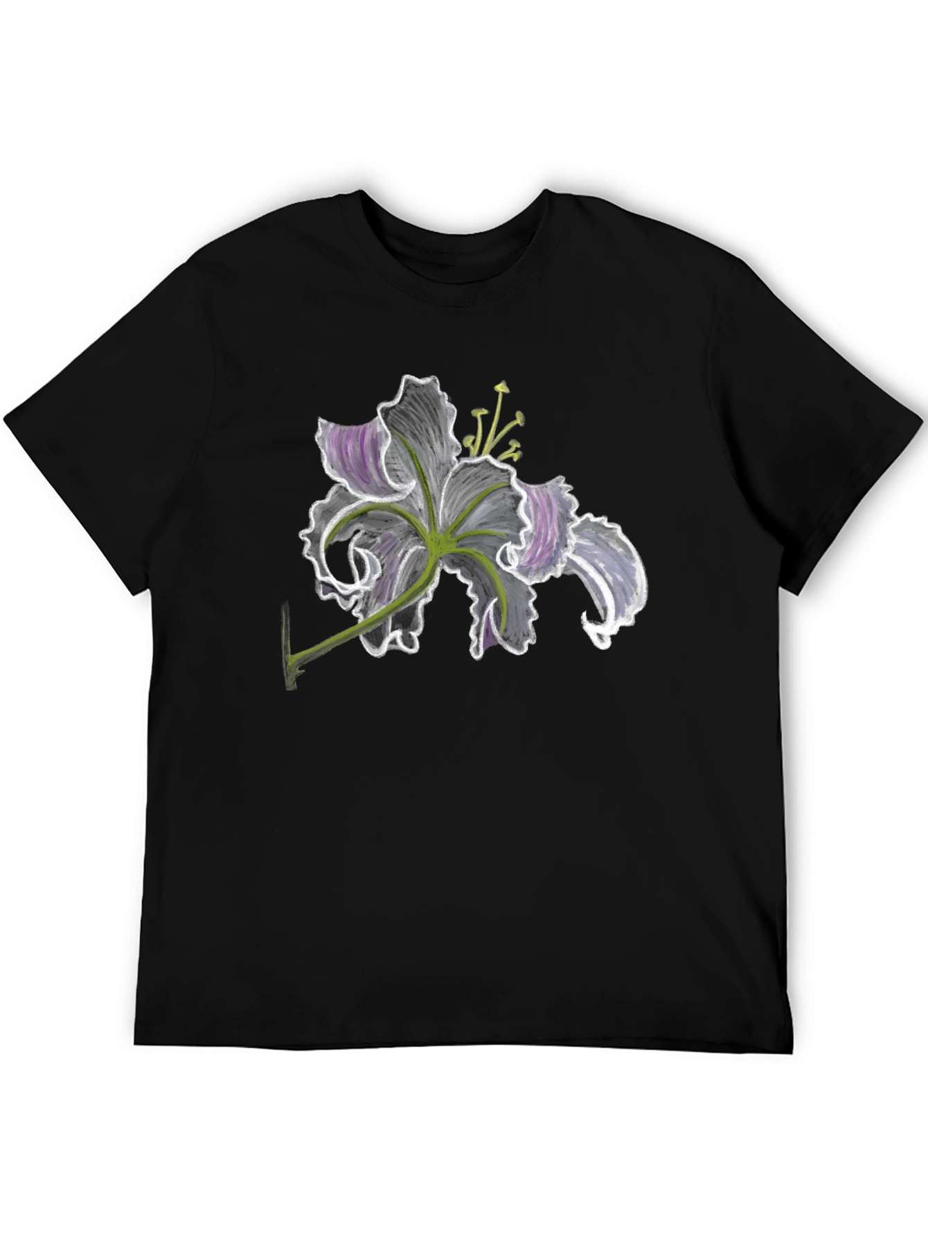 Floral Print Tee - Dark Lily Design