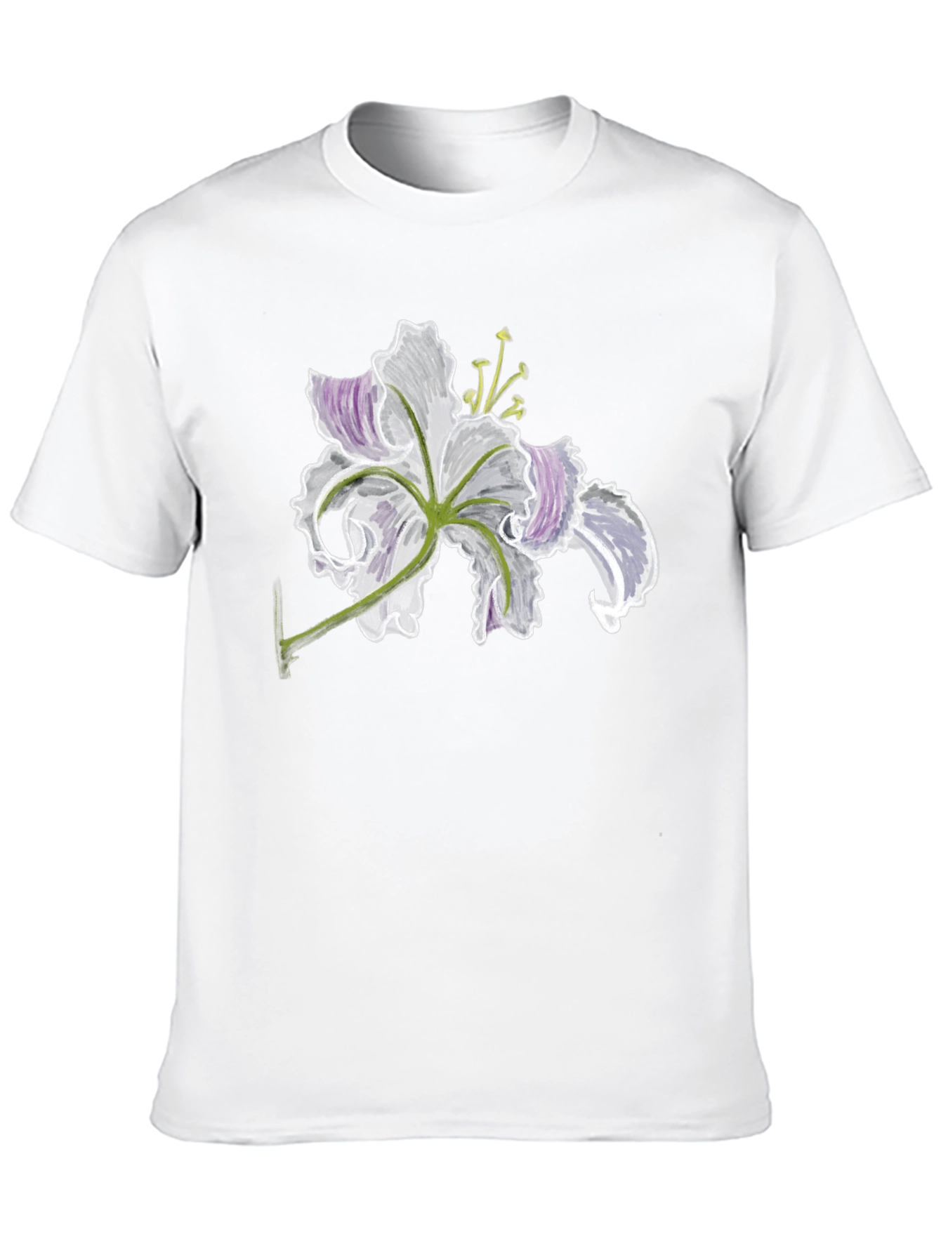 Floral Print Tee - Dark Lily Design