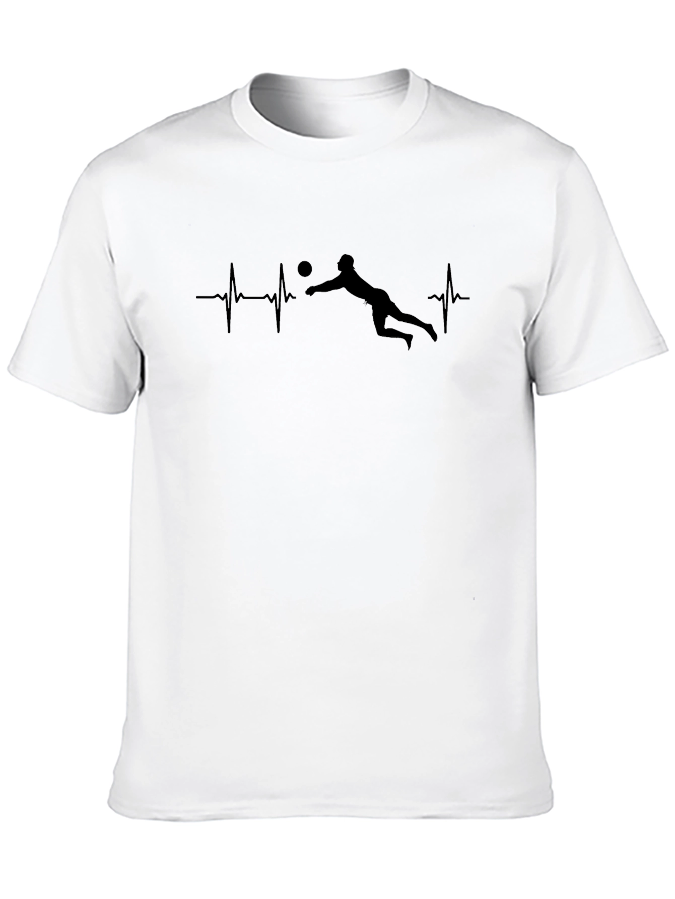 Volleyball Heartbeat Graphic T-Shirt