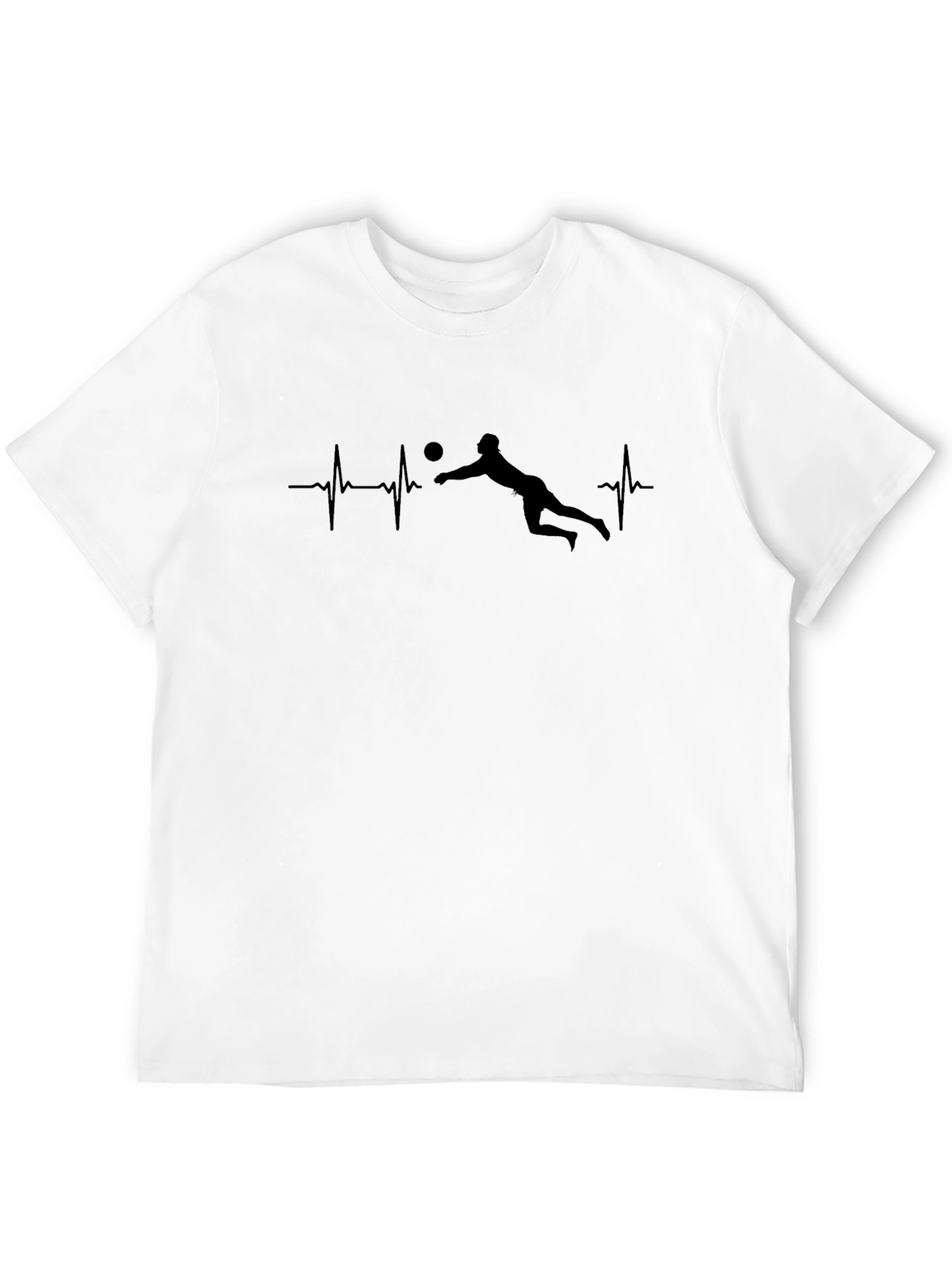 Volleyball Heartbeat Graphic T-Shirt