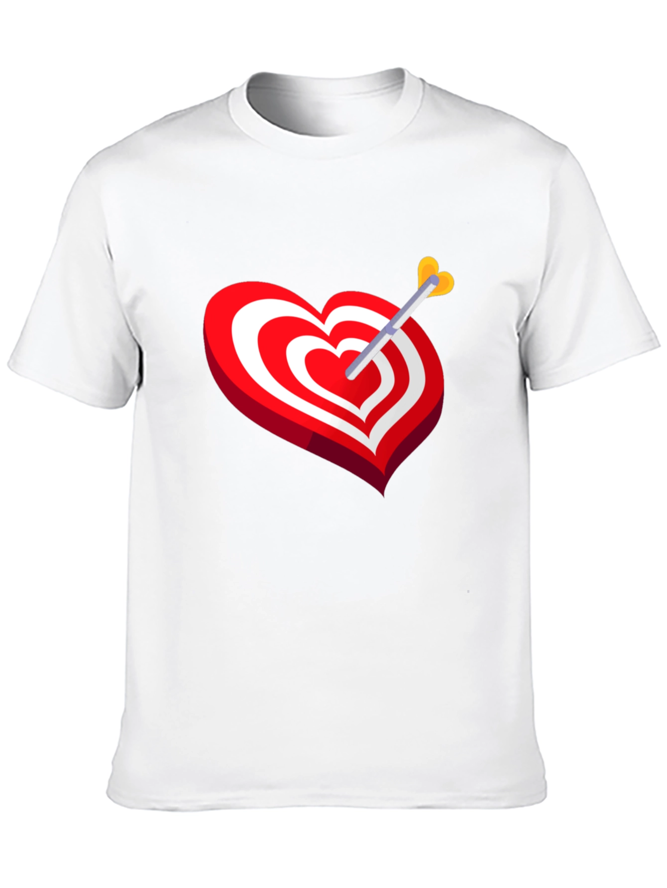 Heart Target Arrow T-Shirt - Cupids Mark