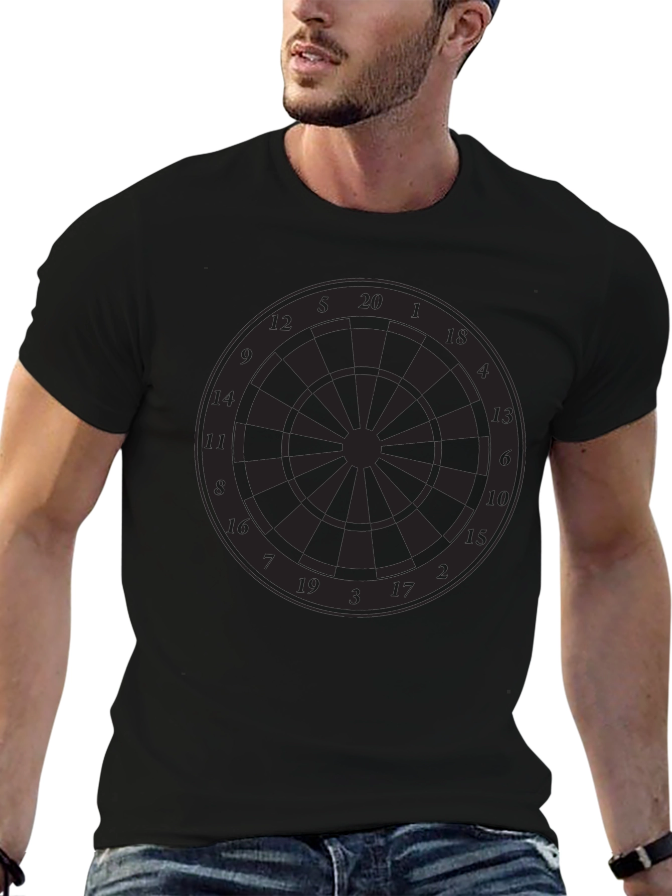 Dartboard Graphic Tee - Black T-Shirt