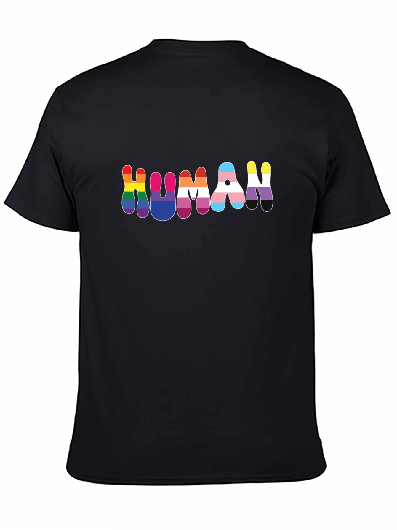 HUMAN Pride LGBTQ+ T-Shirt - Black Unisex Tee