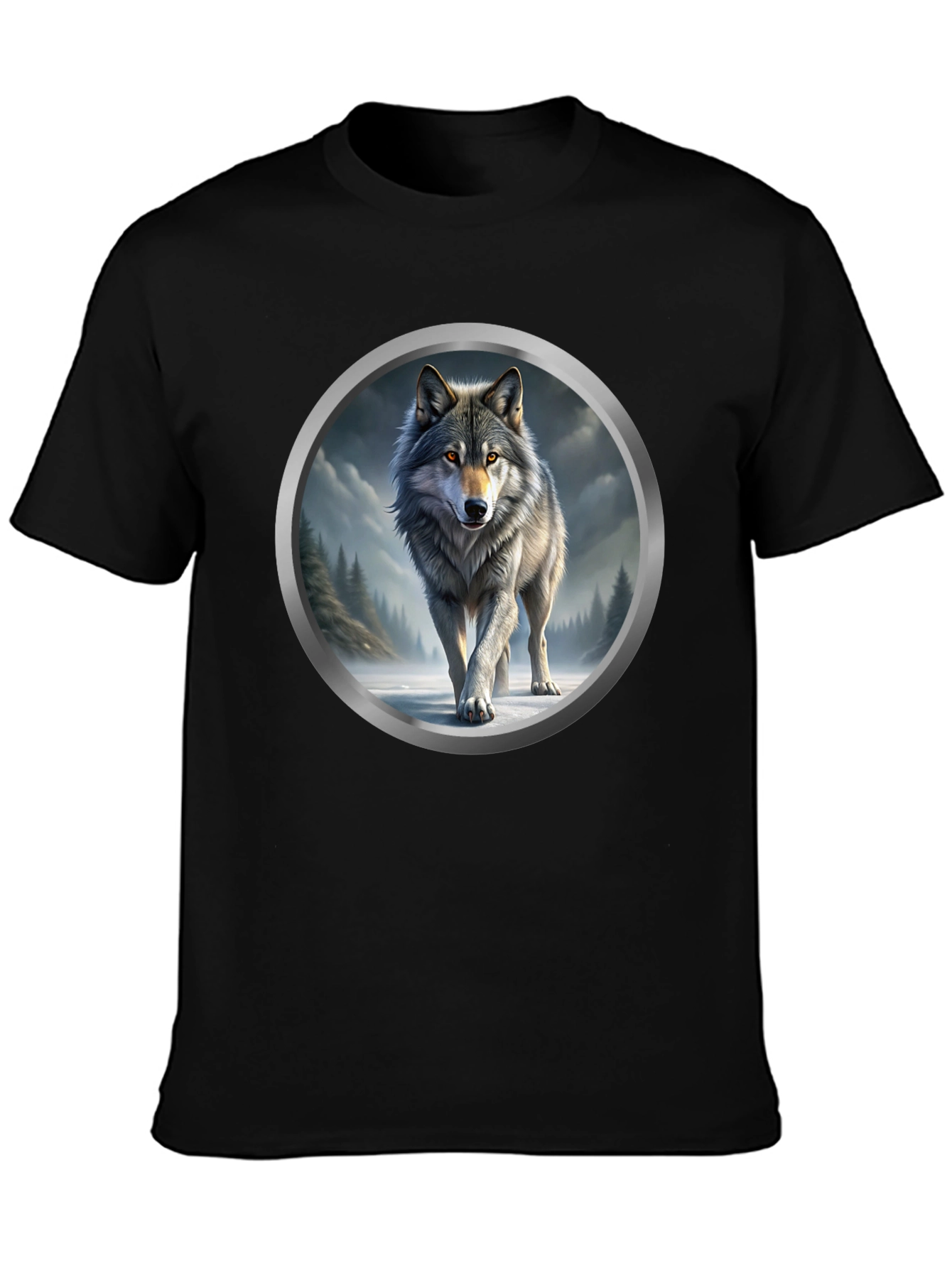 Wolf Graphic Print T-Shirt