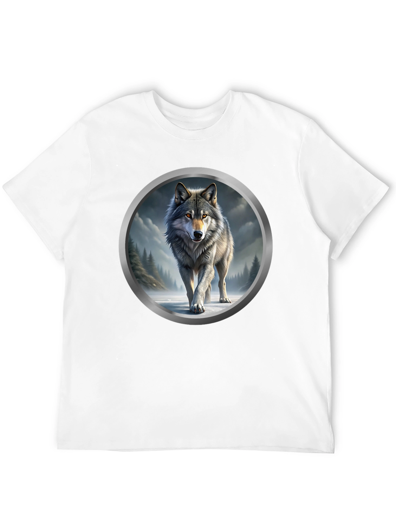Wolf Graphic Print T-Shirt