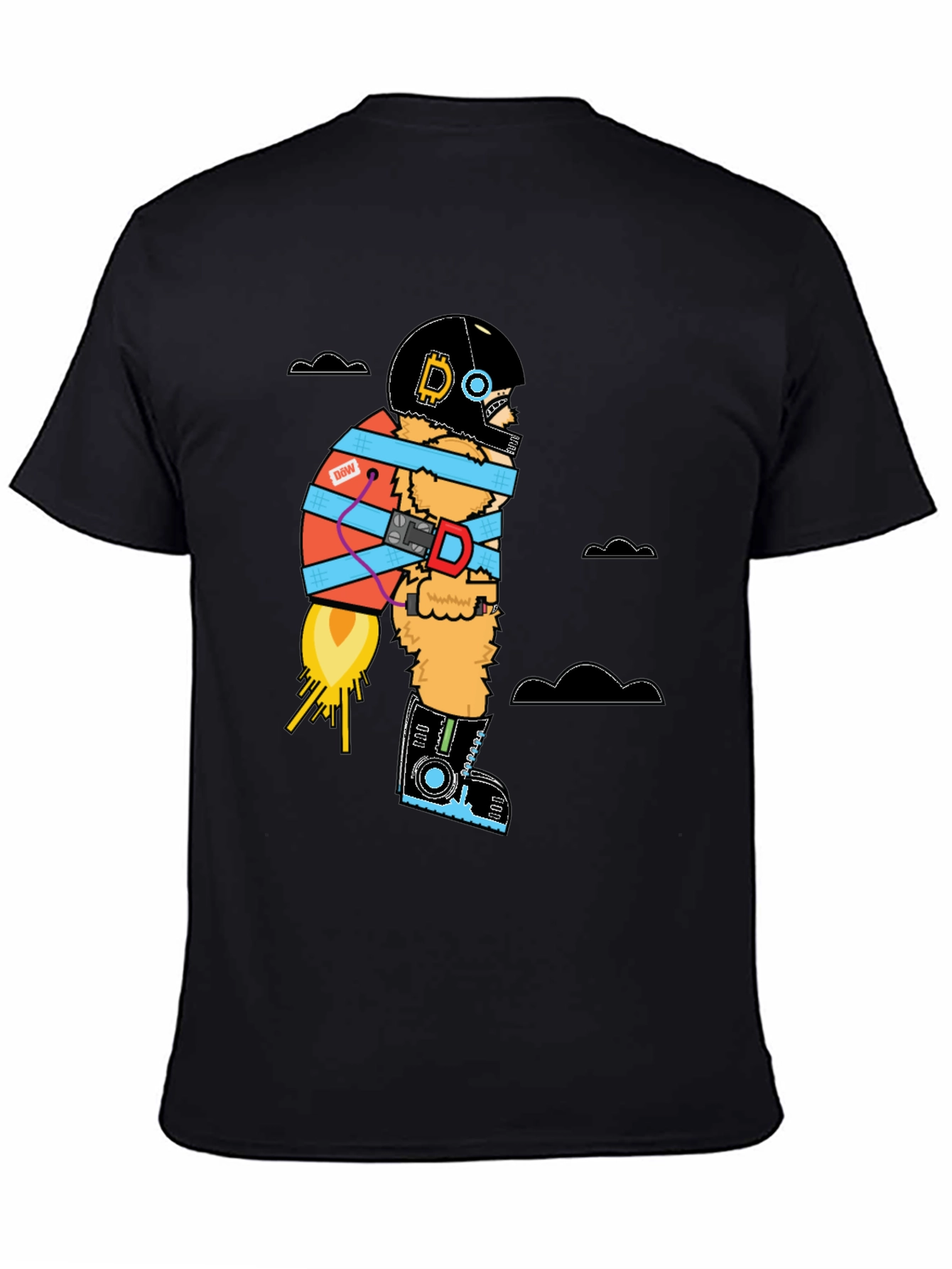 Bitcoin Rocket Man T-Shirt - Crypto to the Moon!