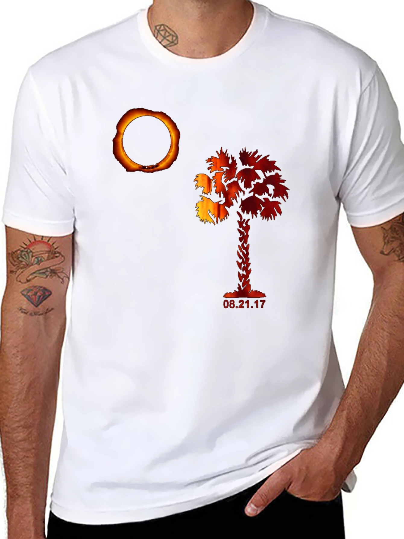 Eclipse Palm Tree Graphic Tee - 2017 Eclipse Shirt