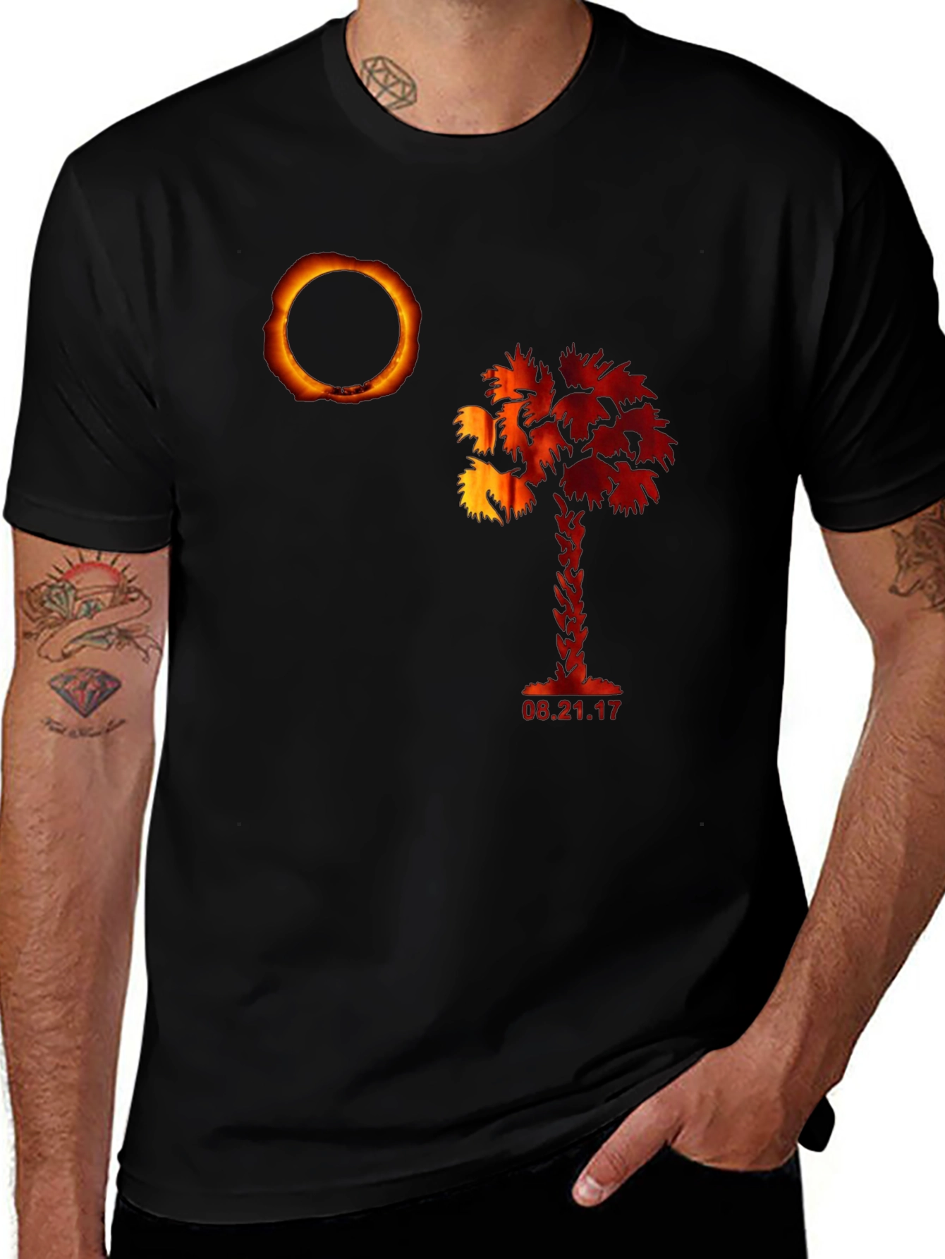 Eclipse Palm Tree Graphic Tee - 2017 Eclipse Shirt