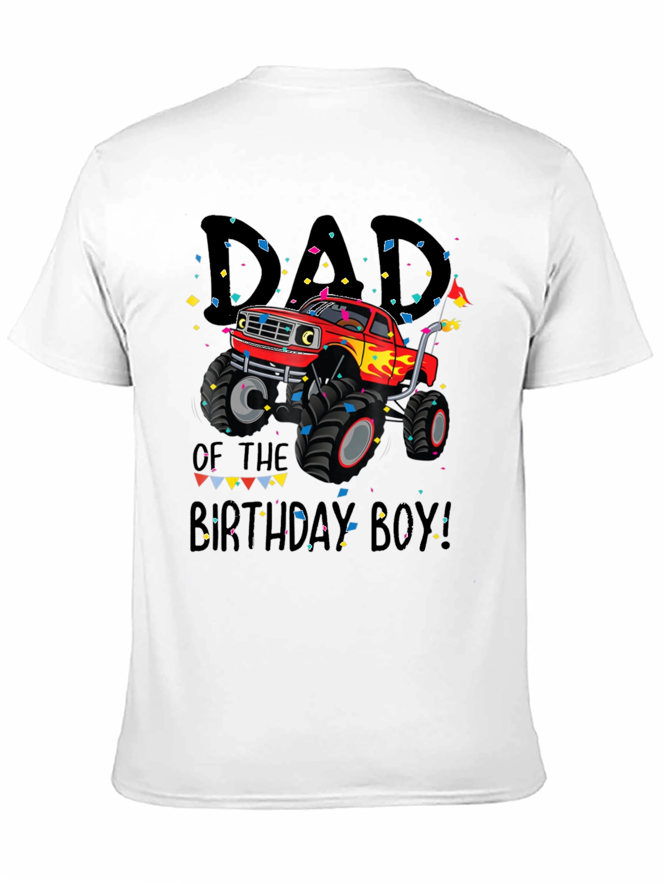 Dad of the Birthday Boy Monster Truck Tee