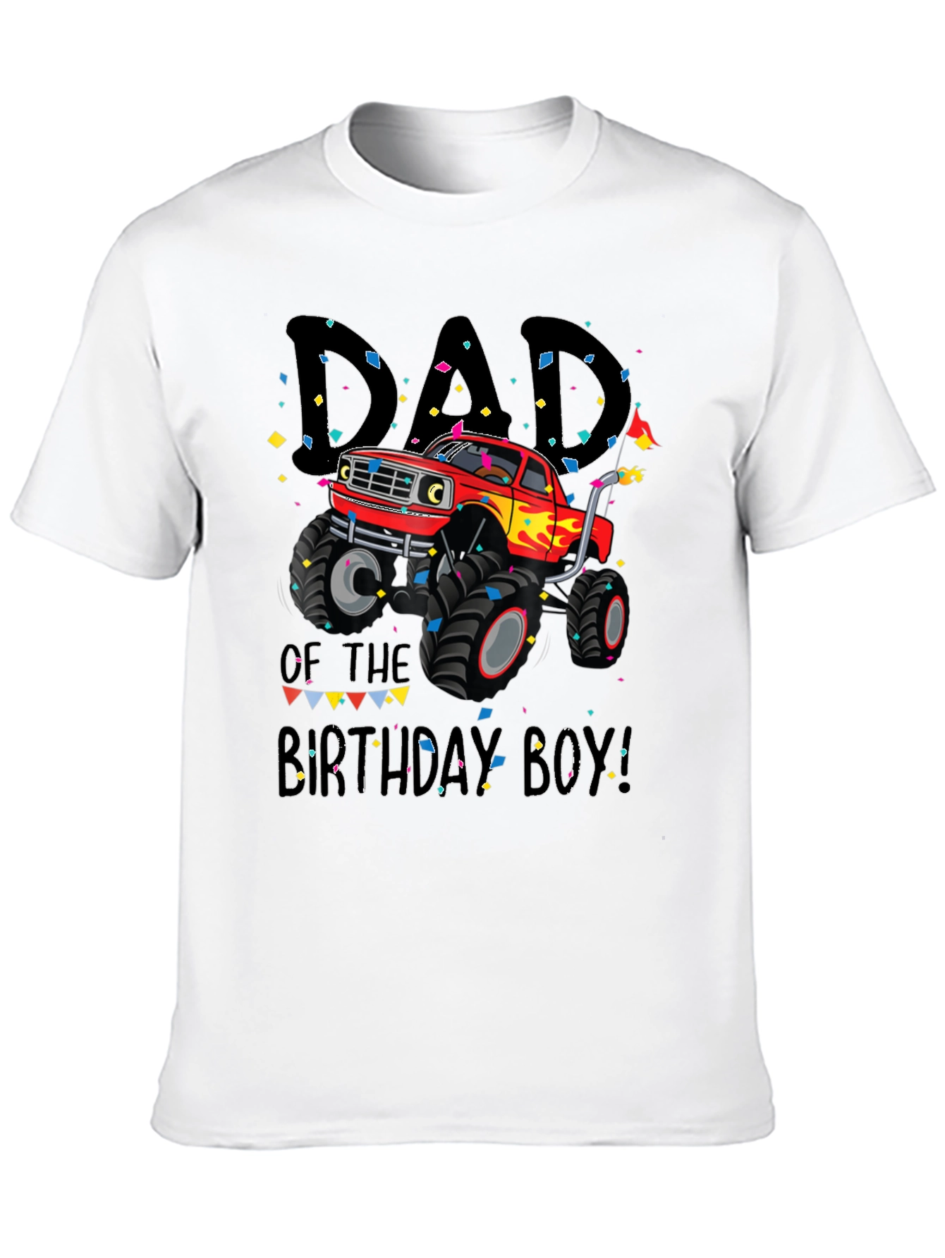 Dad of the Birthday Boy Monster Truck Tee
