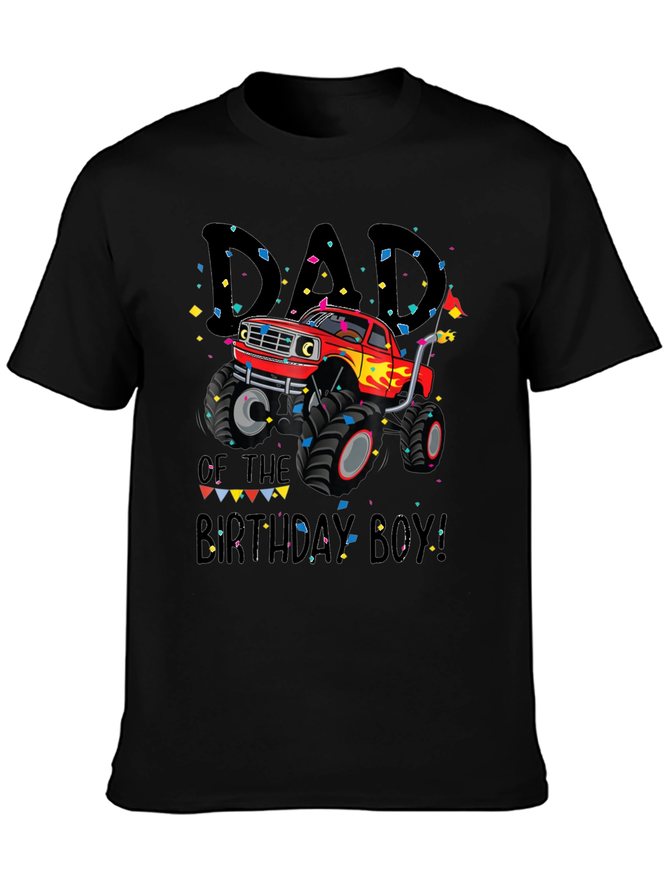 Dad of the Birthday Boy Monster Truck Tee