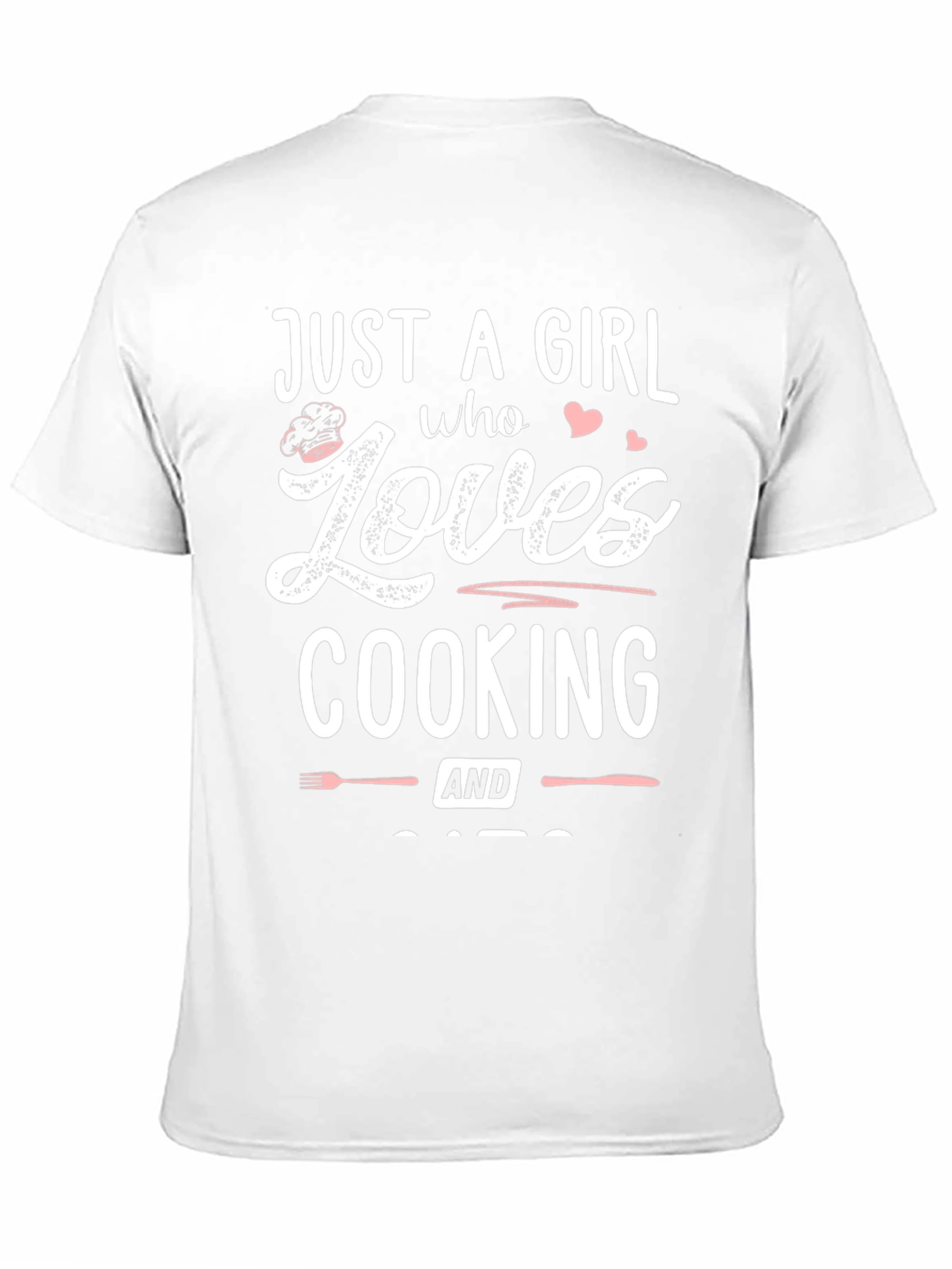 Just A Girl Who Loves Cooking Black T-Shirt