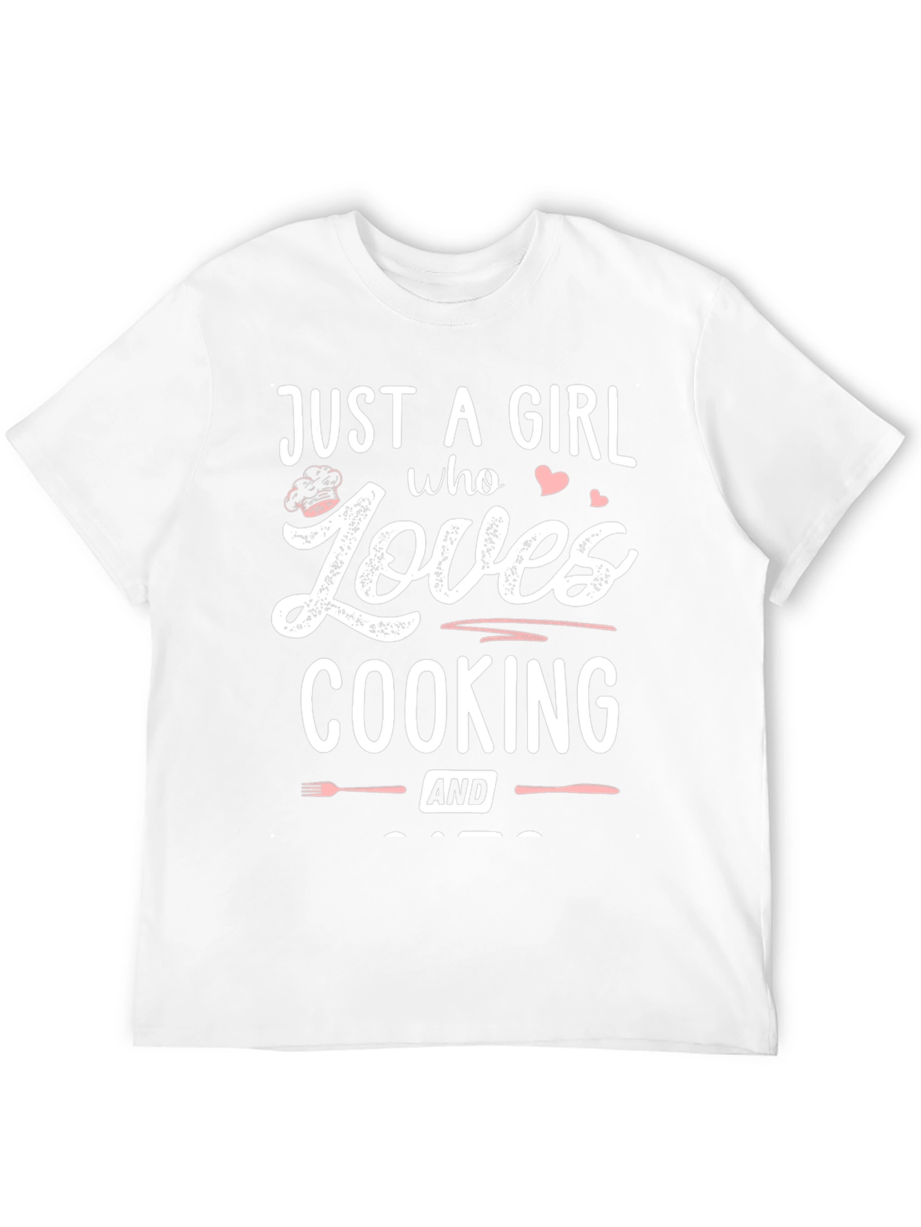 Just A Girl Who Loves Cooking Black T-Shirt