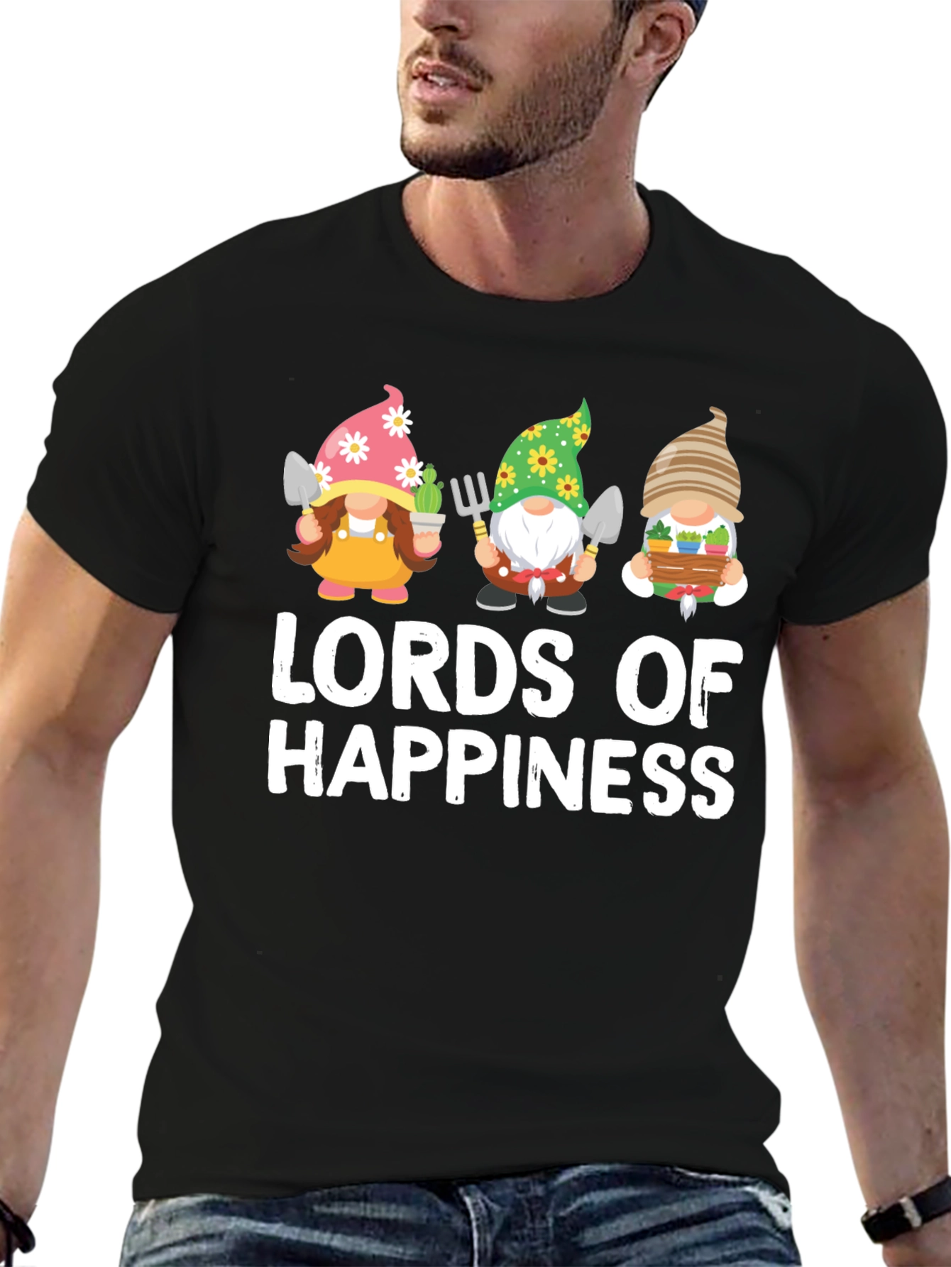 Lords of Happiness Garden Gnome T-Shirt