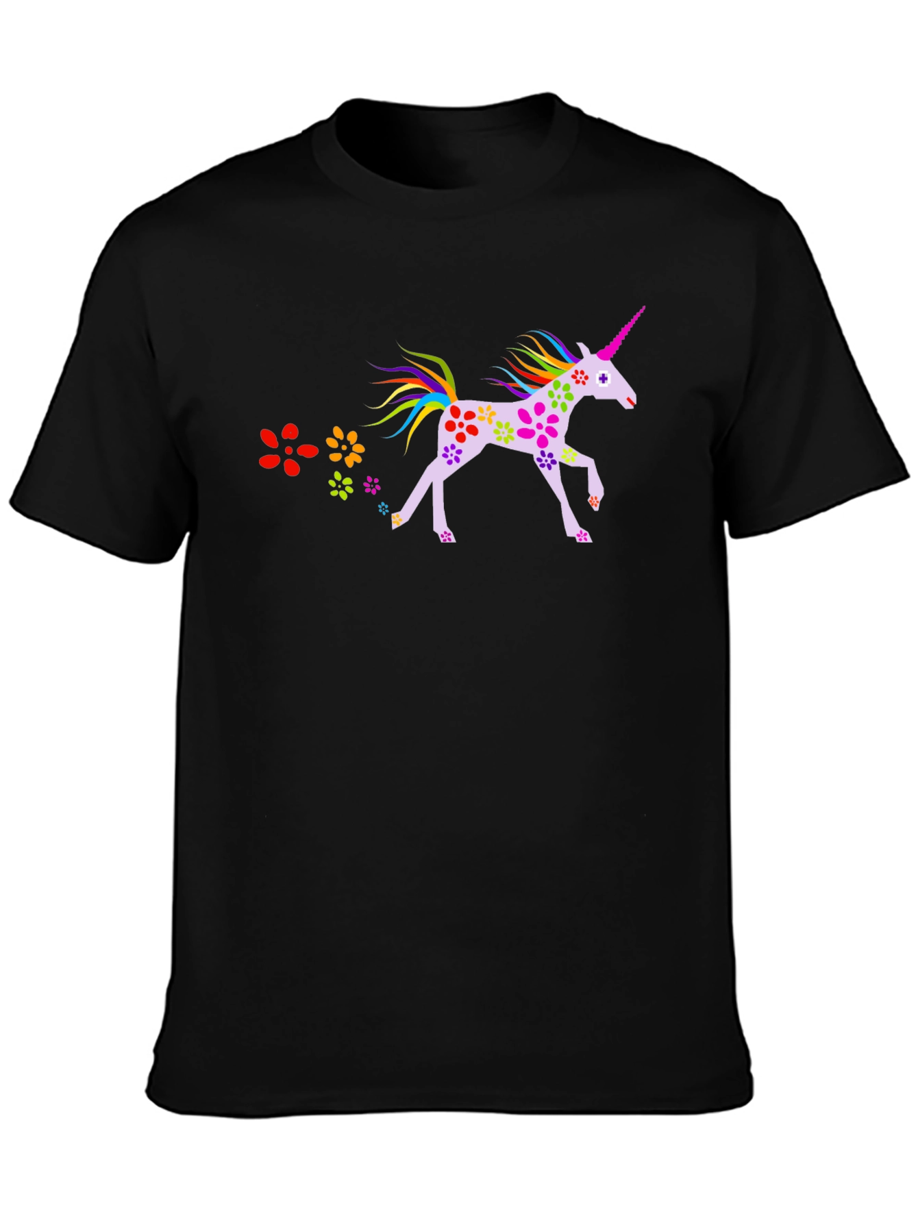 Unicorn Flower Power T-Shirt Unique Design