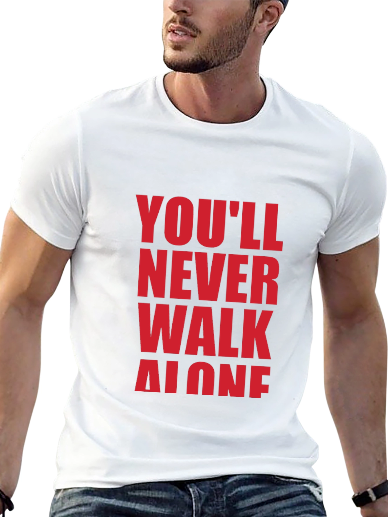 Youll Never Walk Alone Black Graphic Tee