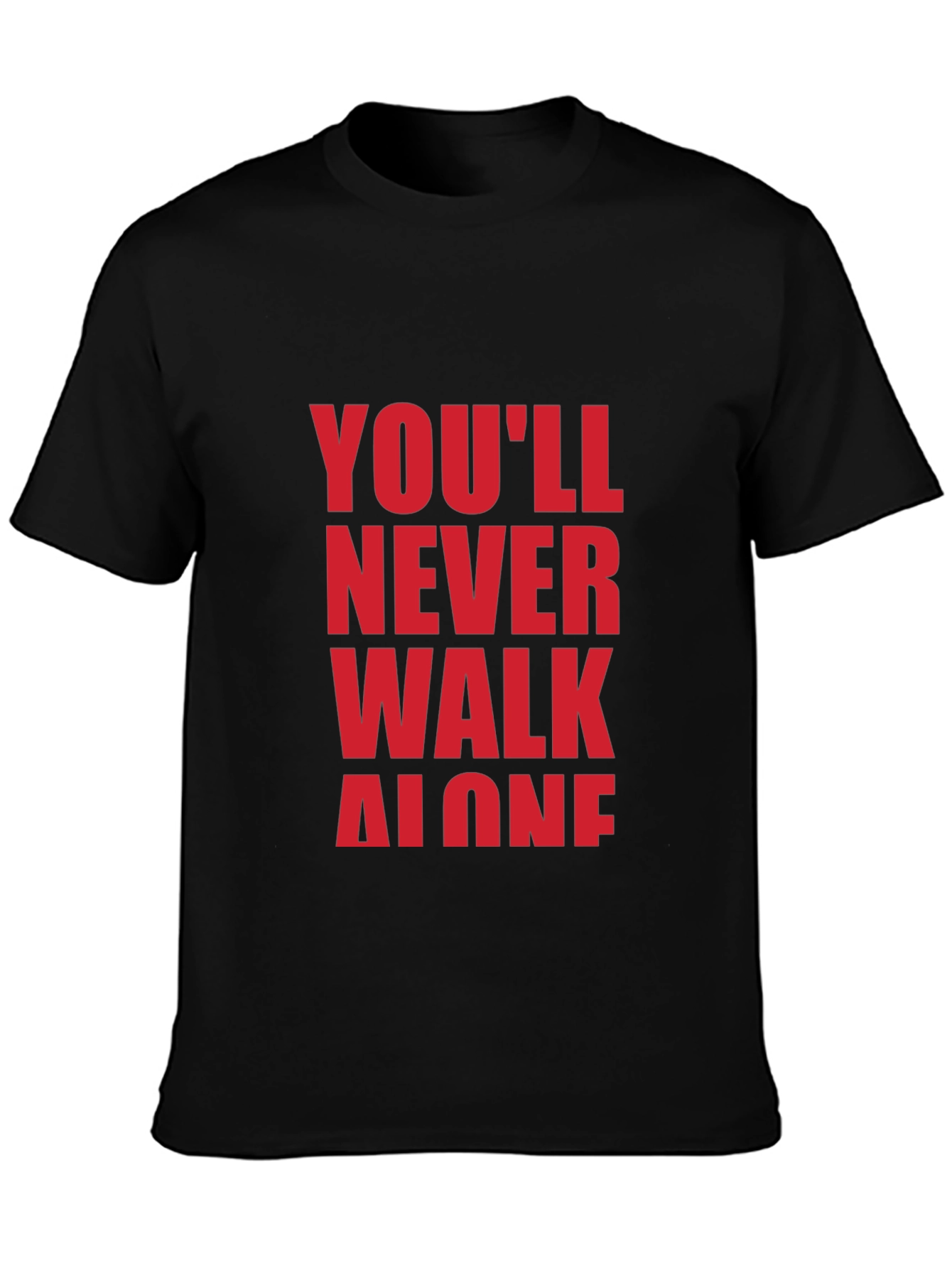 Youll Never Walk Alone Black Graphic Tee
