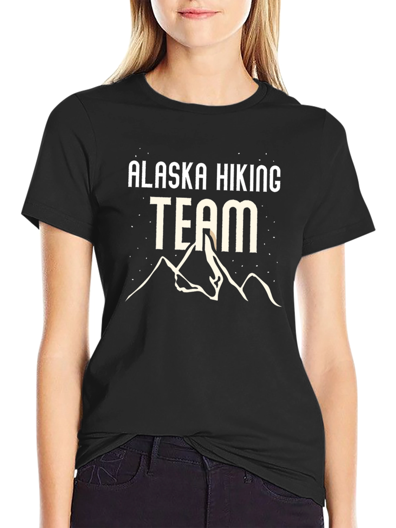 Alaska Hiking Team Graphic Tee - Black