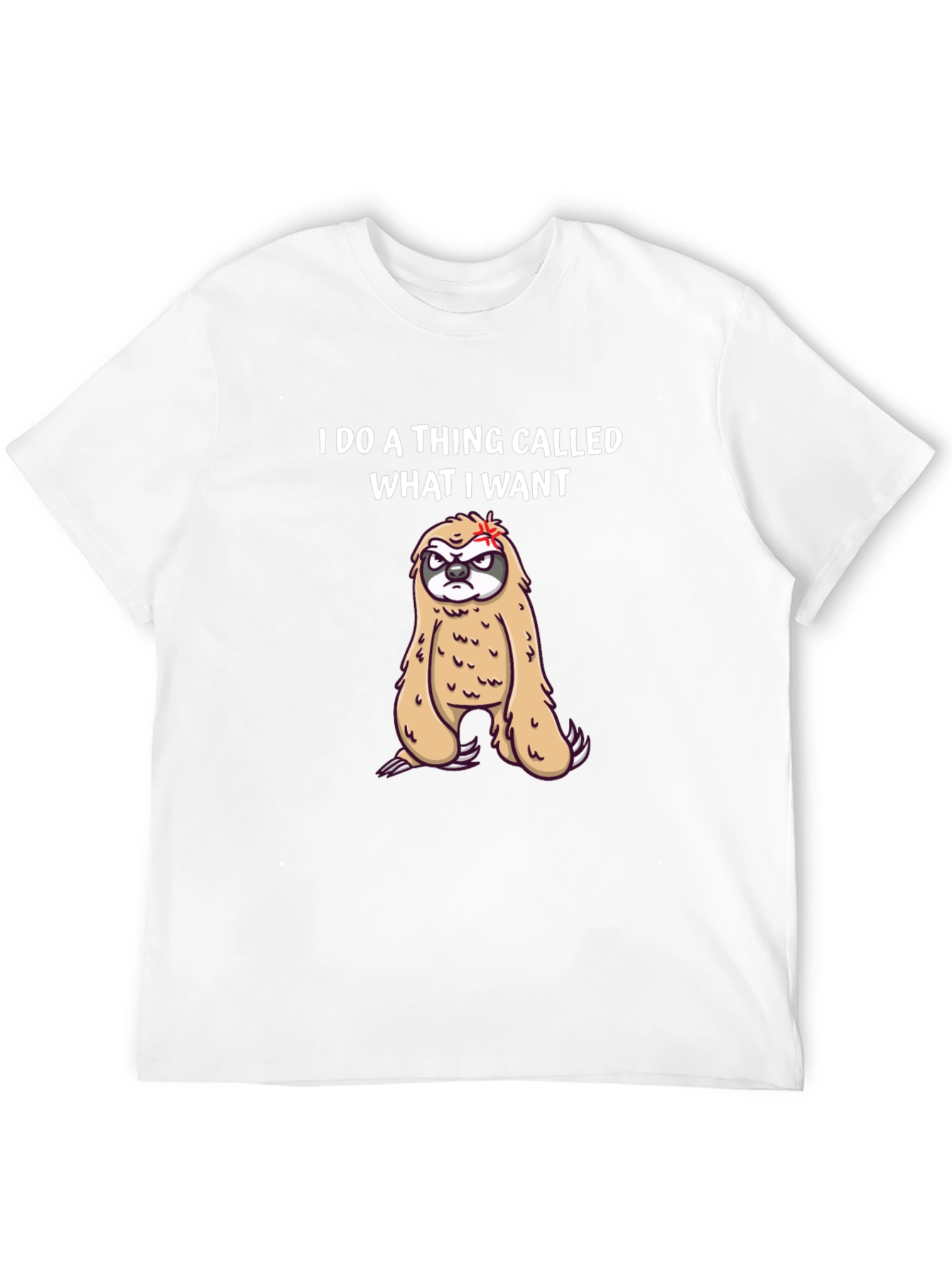 I Do What I Want Sloth Graphic Tee