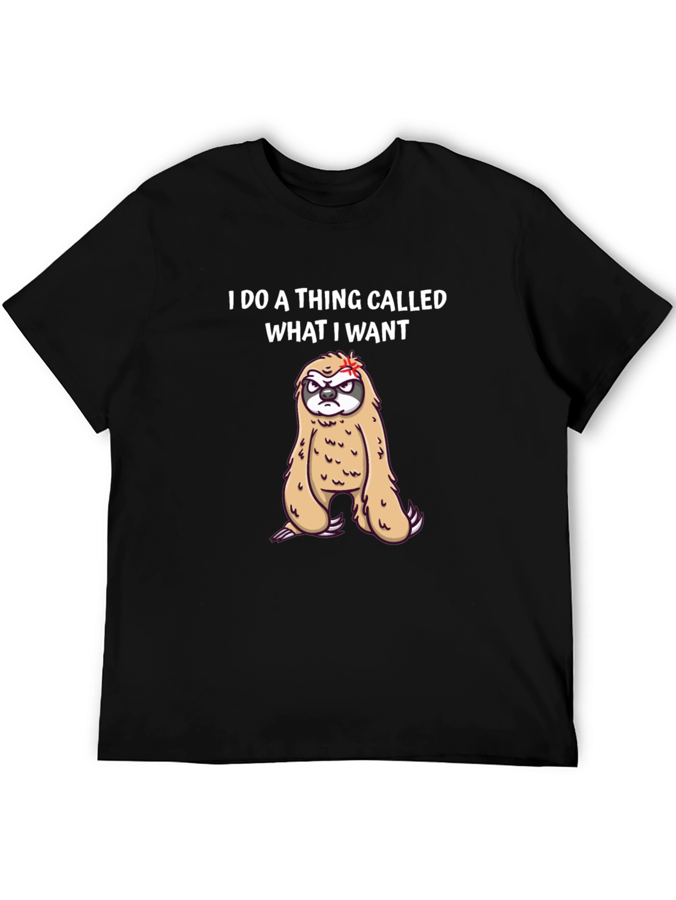 I Do What I Want Sloth Graphic Tee