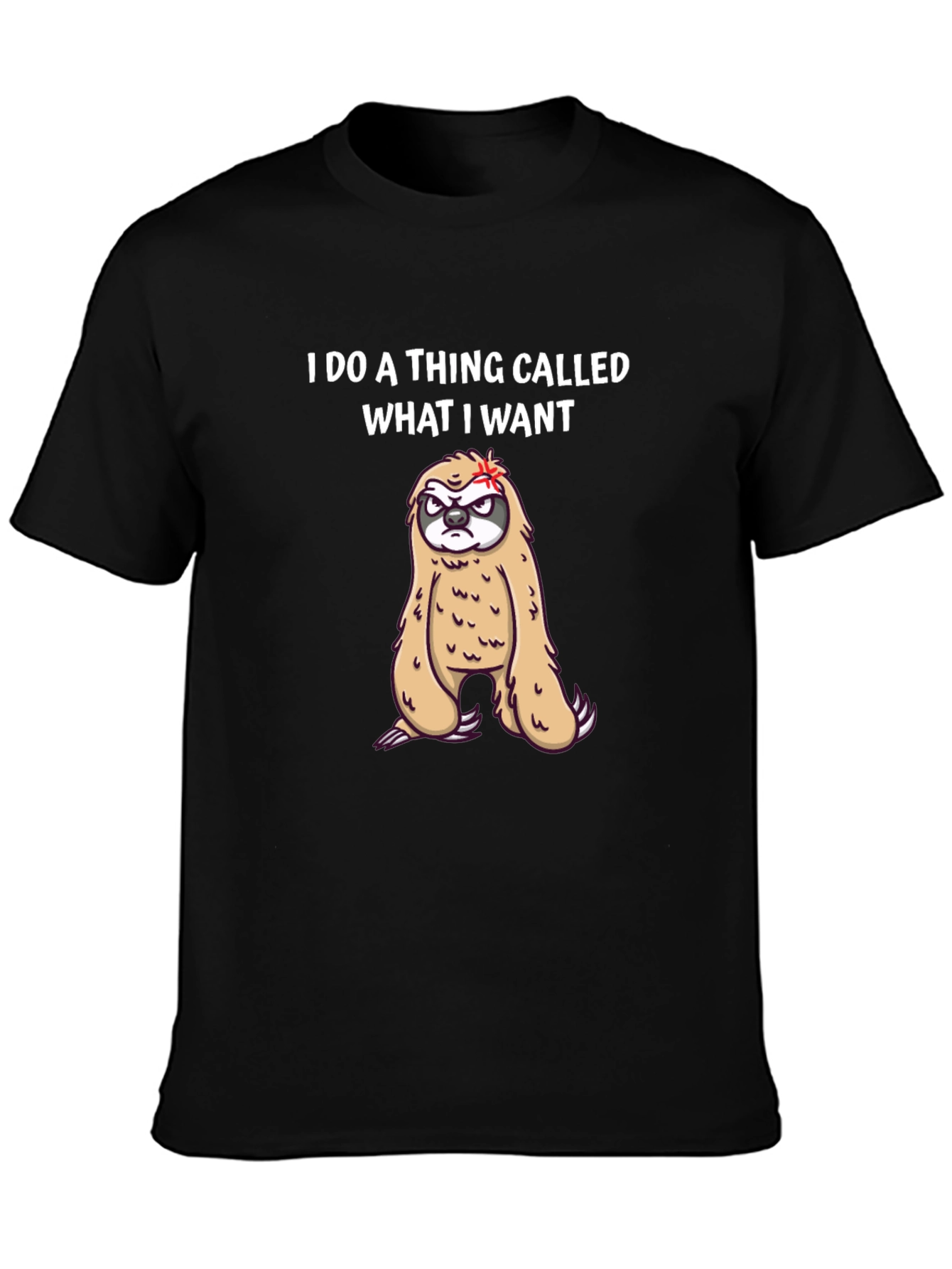 I Do What I Want Sloth Graphic Tee
