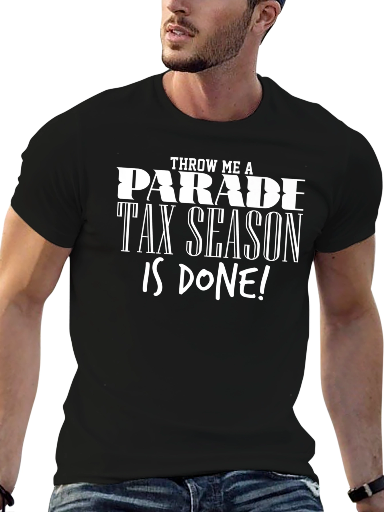 Tax Season Done Black T-Shirt